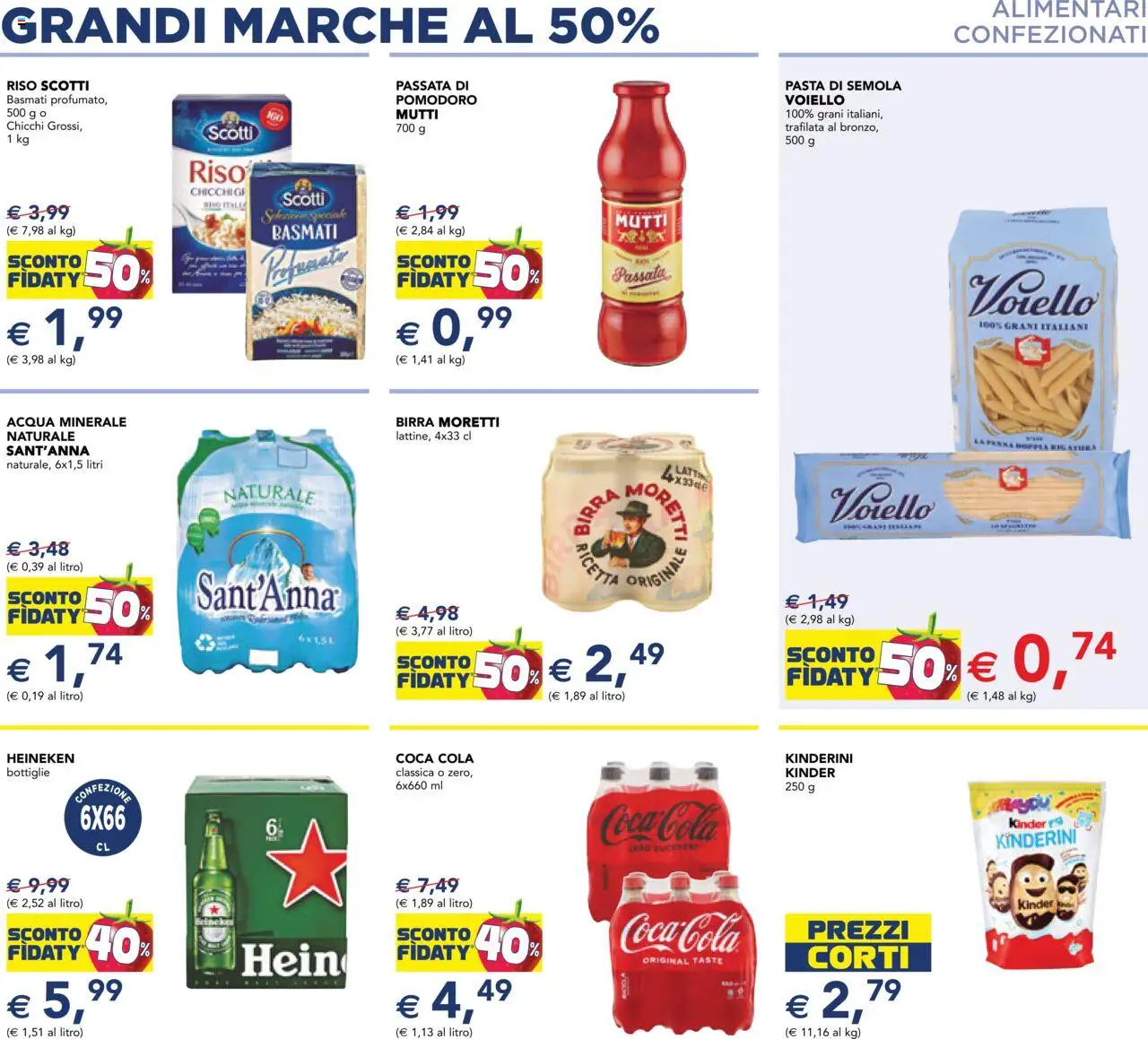 Volantino Esselunga S del 09.10.2025 | Pagina: 7 | Prodotti: Birra, Riso, Birra Moretti, Mutti