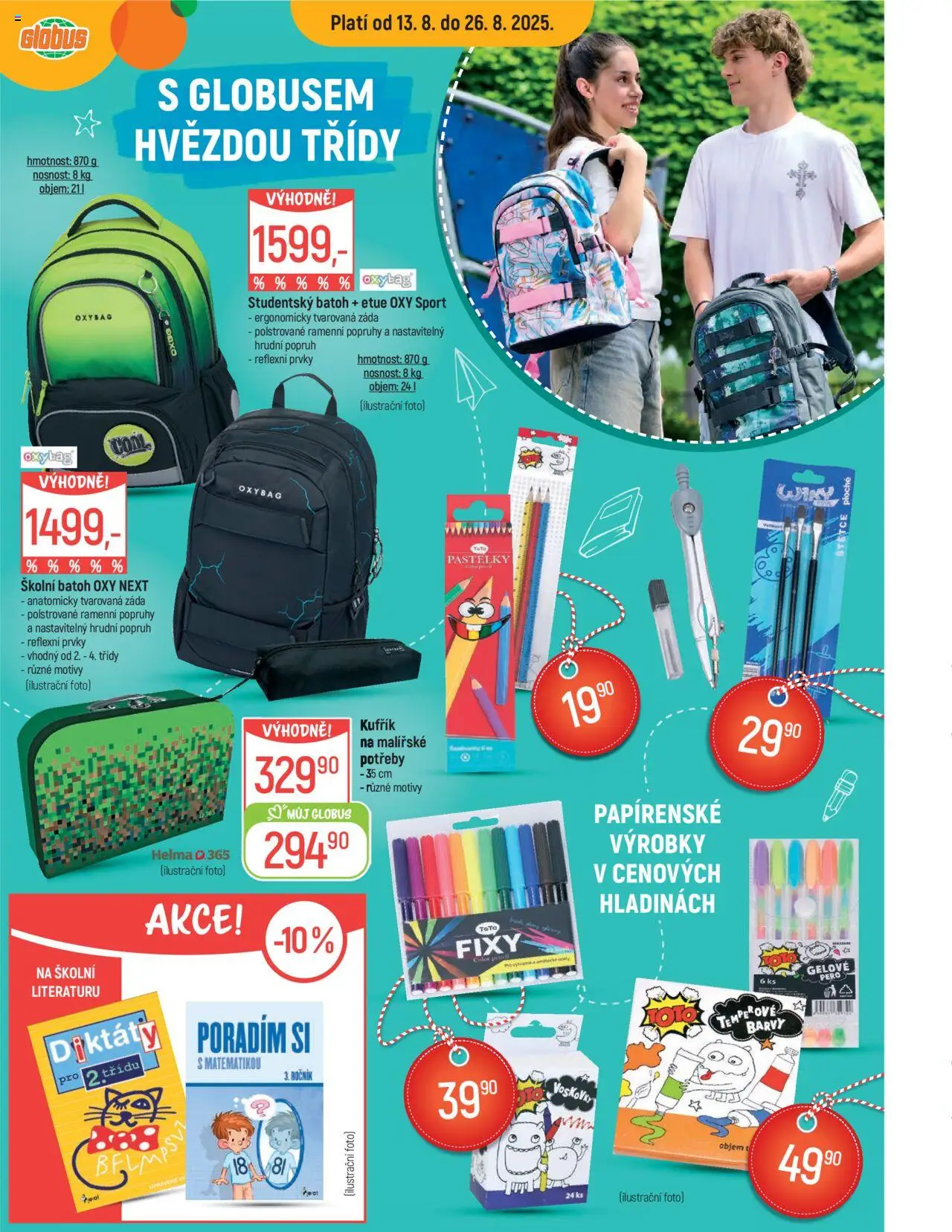 Globus leták - Olomouc od 13.08.2025 | Strana: 14 | Produkty: Kufřík, Voskovky, Pastelky, Pero