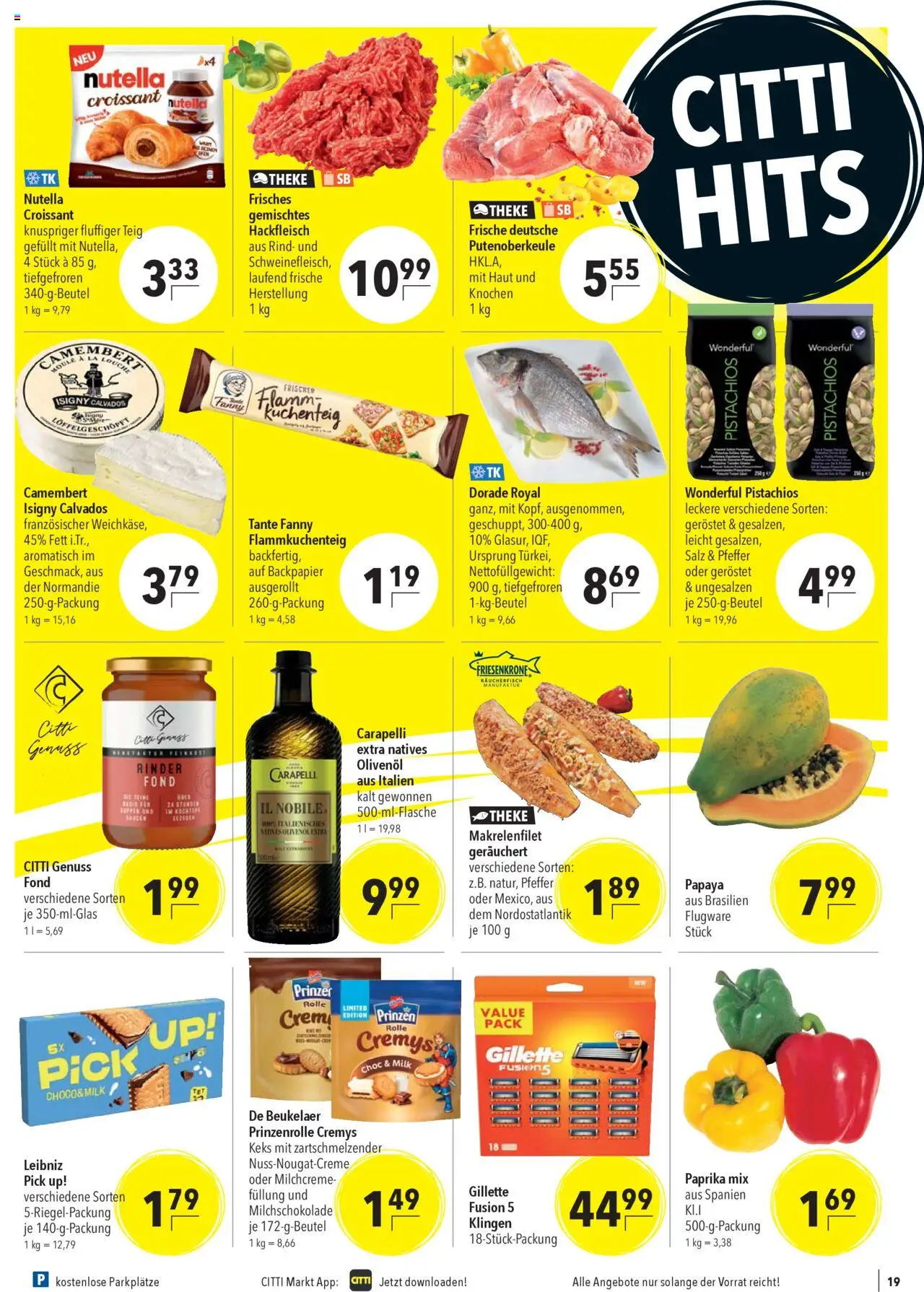 CITTI Markt Prospekt 	 – gültig ab 24.09.2025 | Seite: 19 | Produkte: Dorade, Olivenol, Salz, Hackfleisch