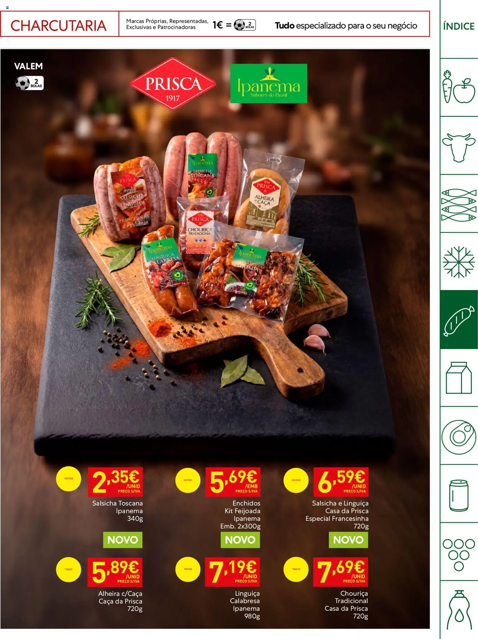 Recheio Horeca │ válido de 28.04.2026 | Página: 15 | Produtos: Salsicha, Linguiça, Alheira