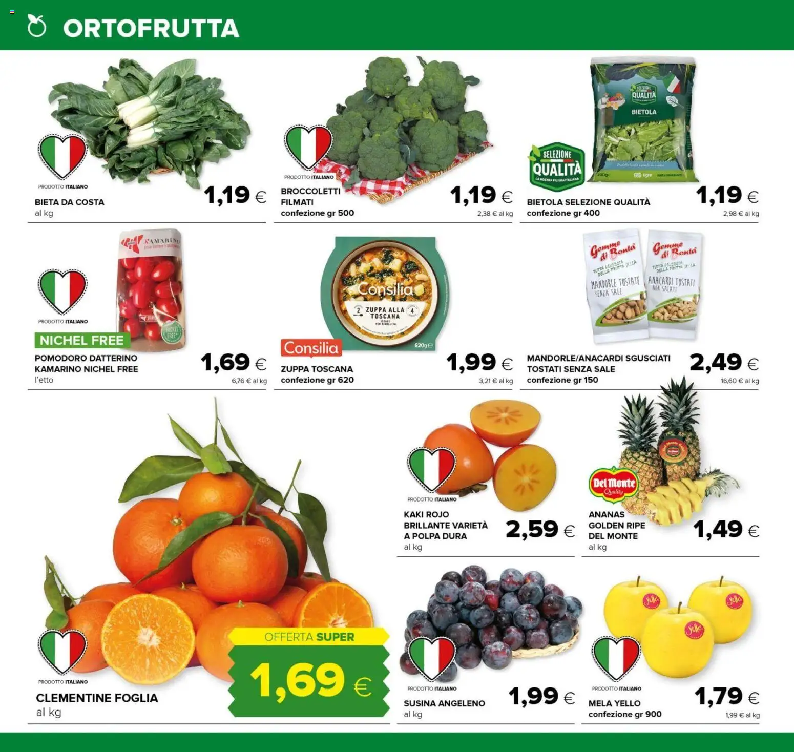 Volantino Oasi del 21.11.2025 | Pagina: 6 | Prodotti: Frutta, Pomodoro, Anacardi, Mandorle