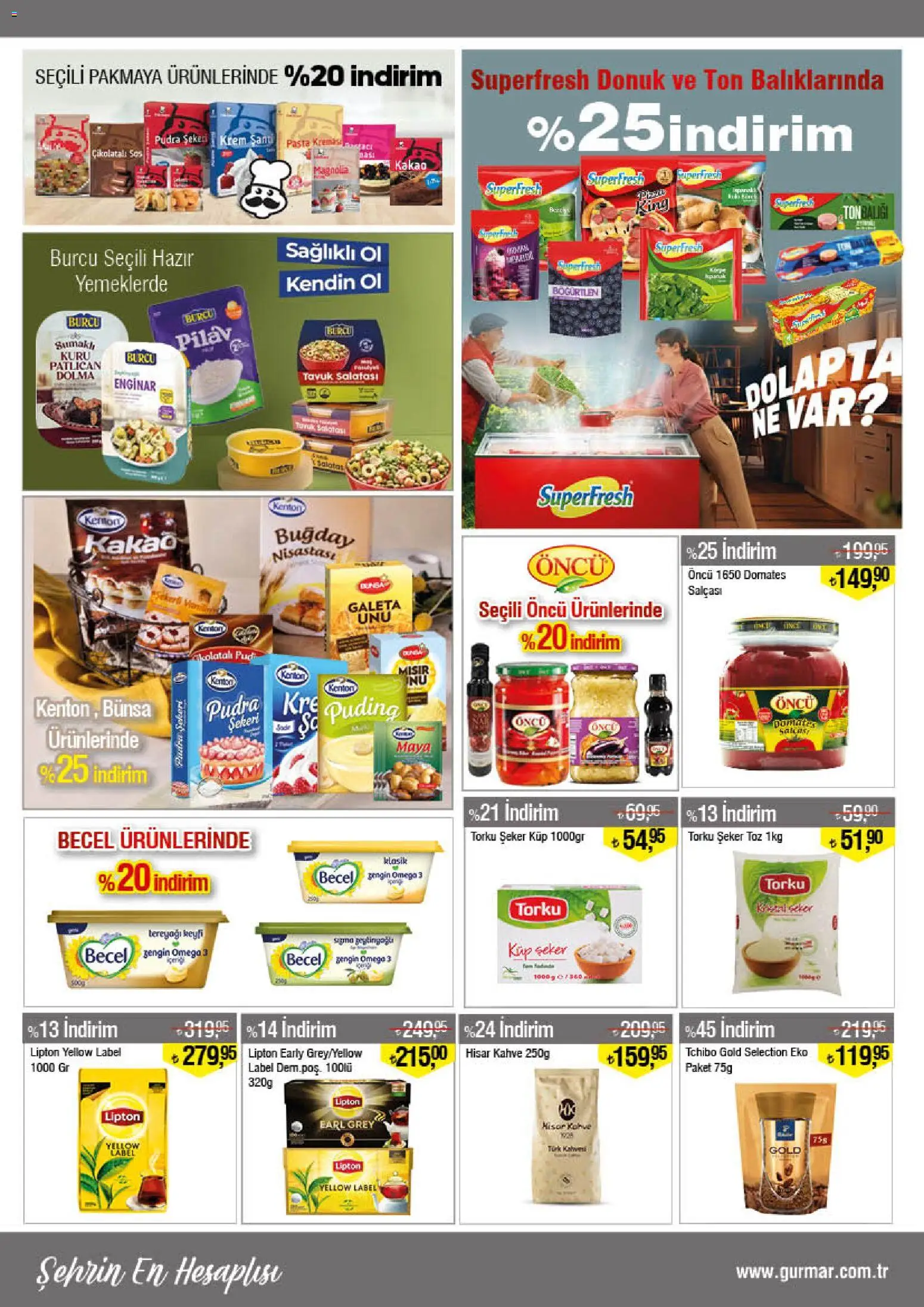 Gürmar Katalog - 16.03.2026 tarihinden itibaren geçerlidir | Sayfa: 8 | Ürünler: Tereyağı, Domates, Pudra, Patlıcan