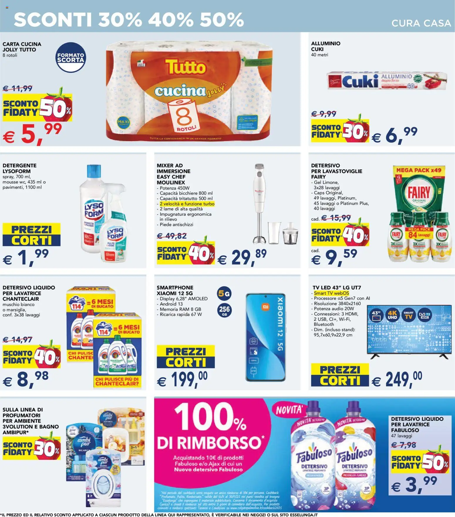 Volantino Esselunga S del 17.11.2025 | Pagina: 20 | Prodotti: Xiaomi, smart TV, Lavatrice, Audio