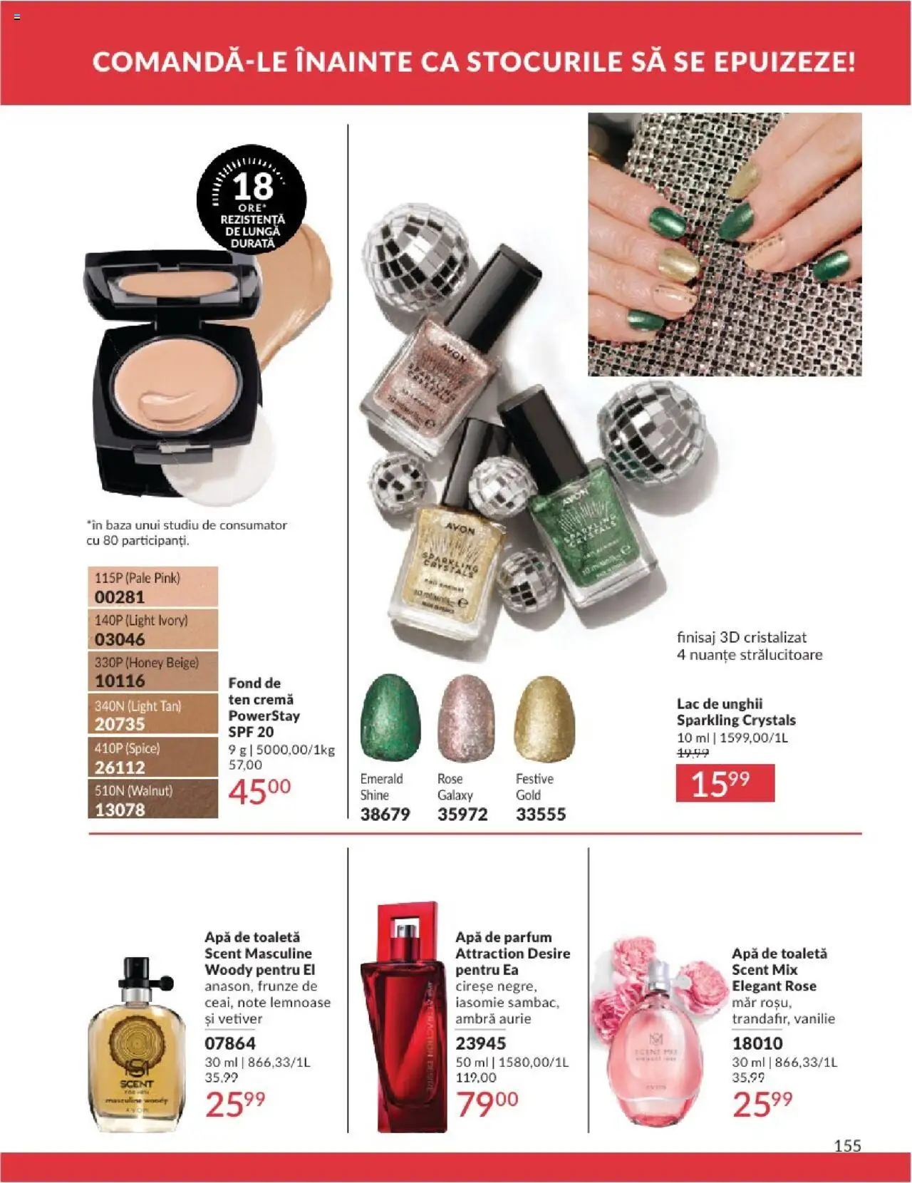 Catalog Avon - 06 2025 – valabil de la 01.06.2025 | Pagină: 155 | Produse: Apă de parfum, Parfum, Lac de unghii, Cireșe