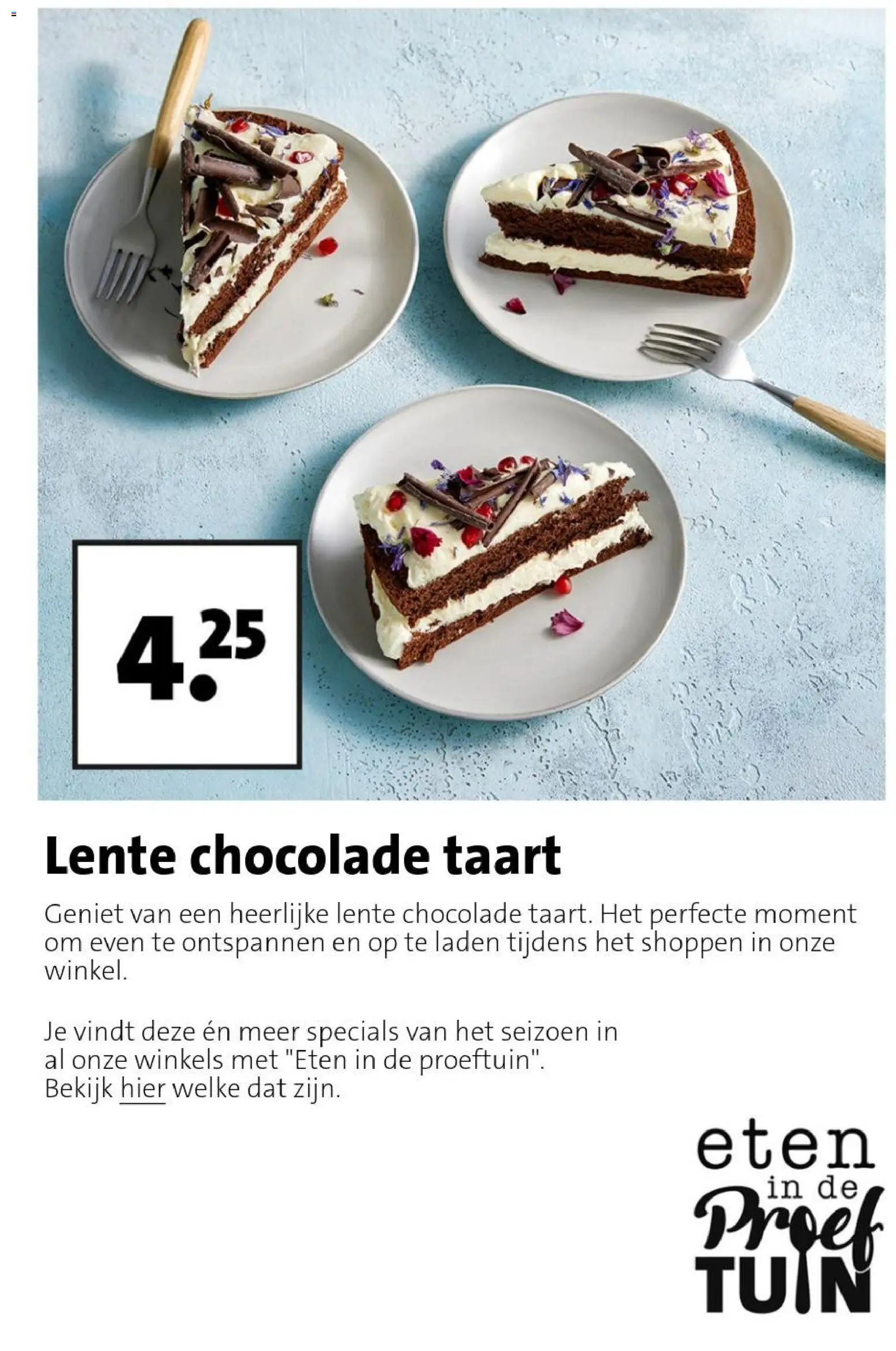 {H1} | Pagina: 22 | Producten: Taart, Chocolade