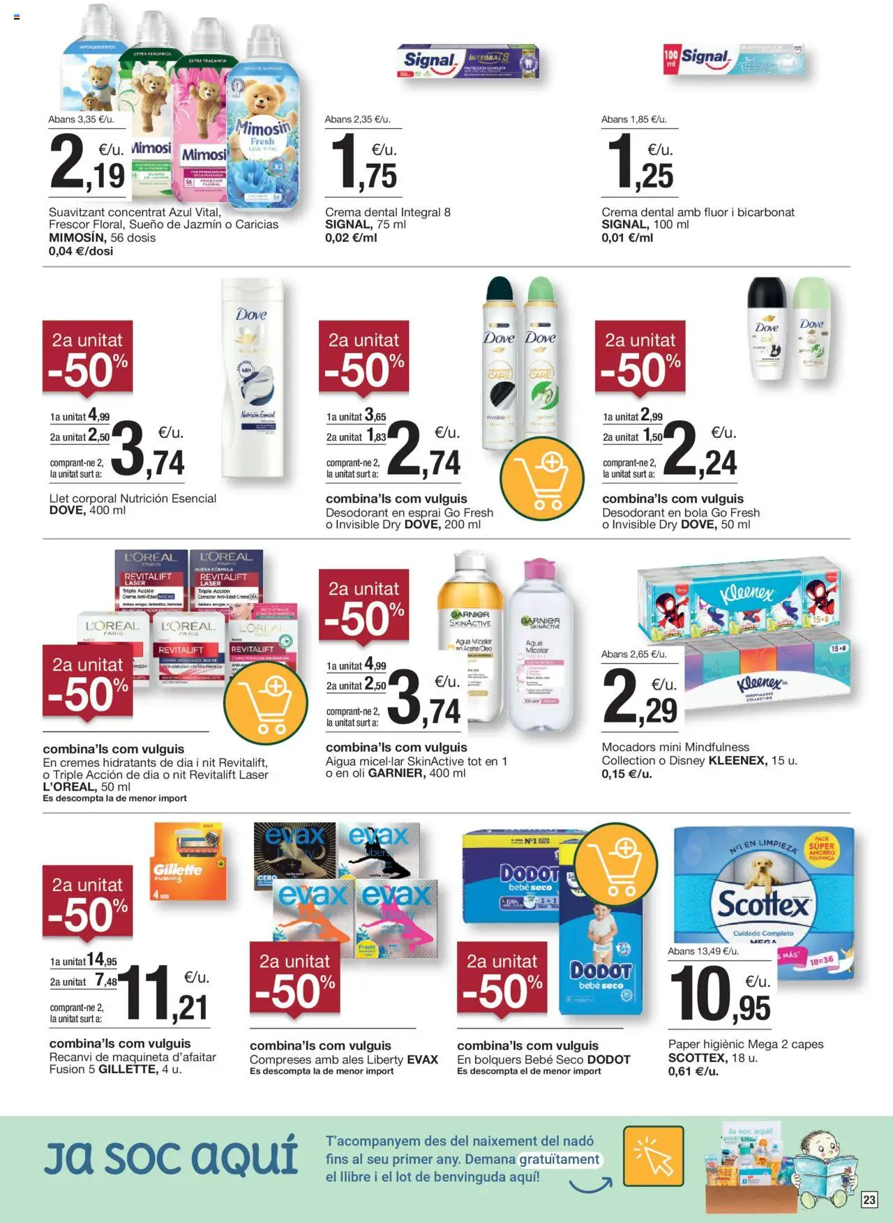 Bonpreu folleto │ válido desde el 26.08.2025 | Página: 23 | Productos: Corrector, Agua micelar, Crema, Body