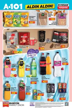 23.04.2026 tarihinden itibaren geçerli olan A101 kataloğu önizlemesi | Sayfa: 3 | Ürünler: Kahve, Portakal, Patates, Soğan