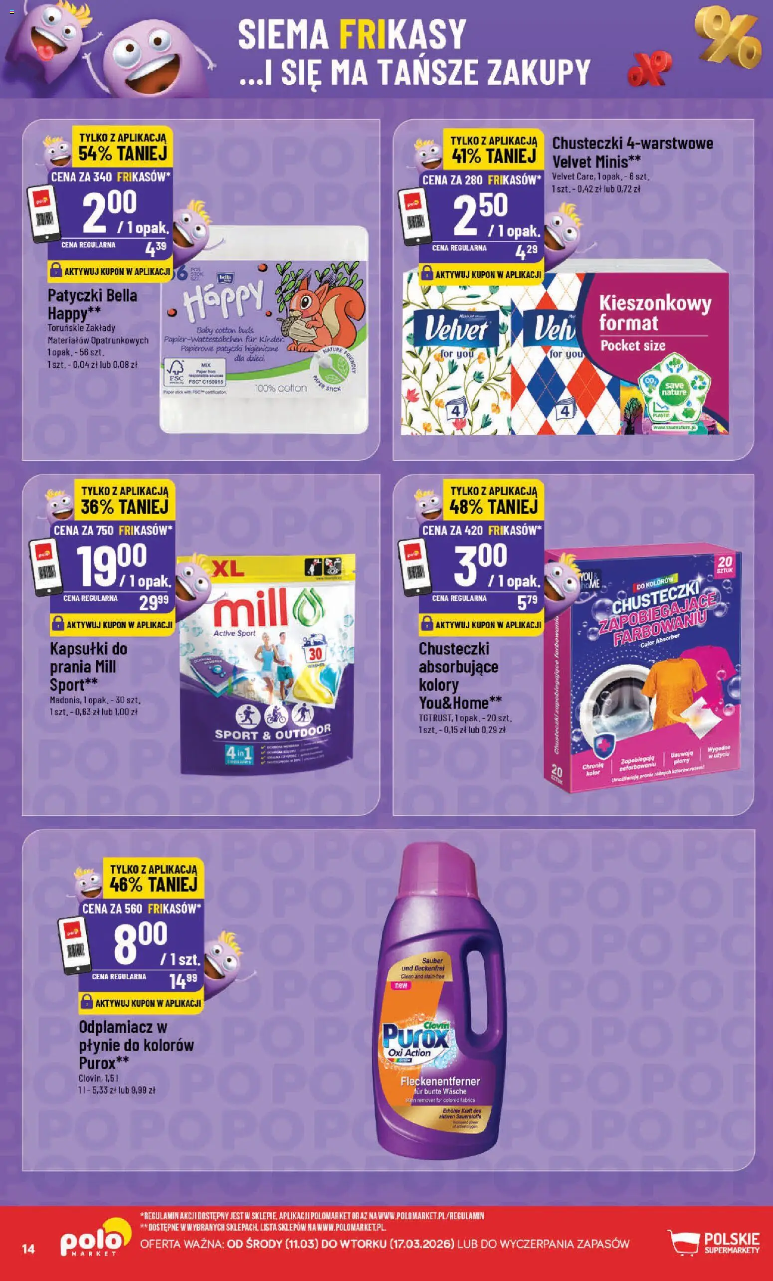 POLOmarket gazetka - Frikasowe Hity od 11.03.2026 | Strona: 14 | Produkty: Odplamiacz