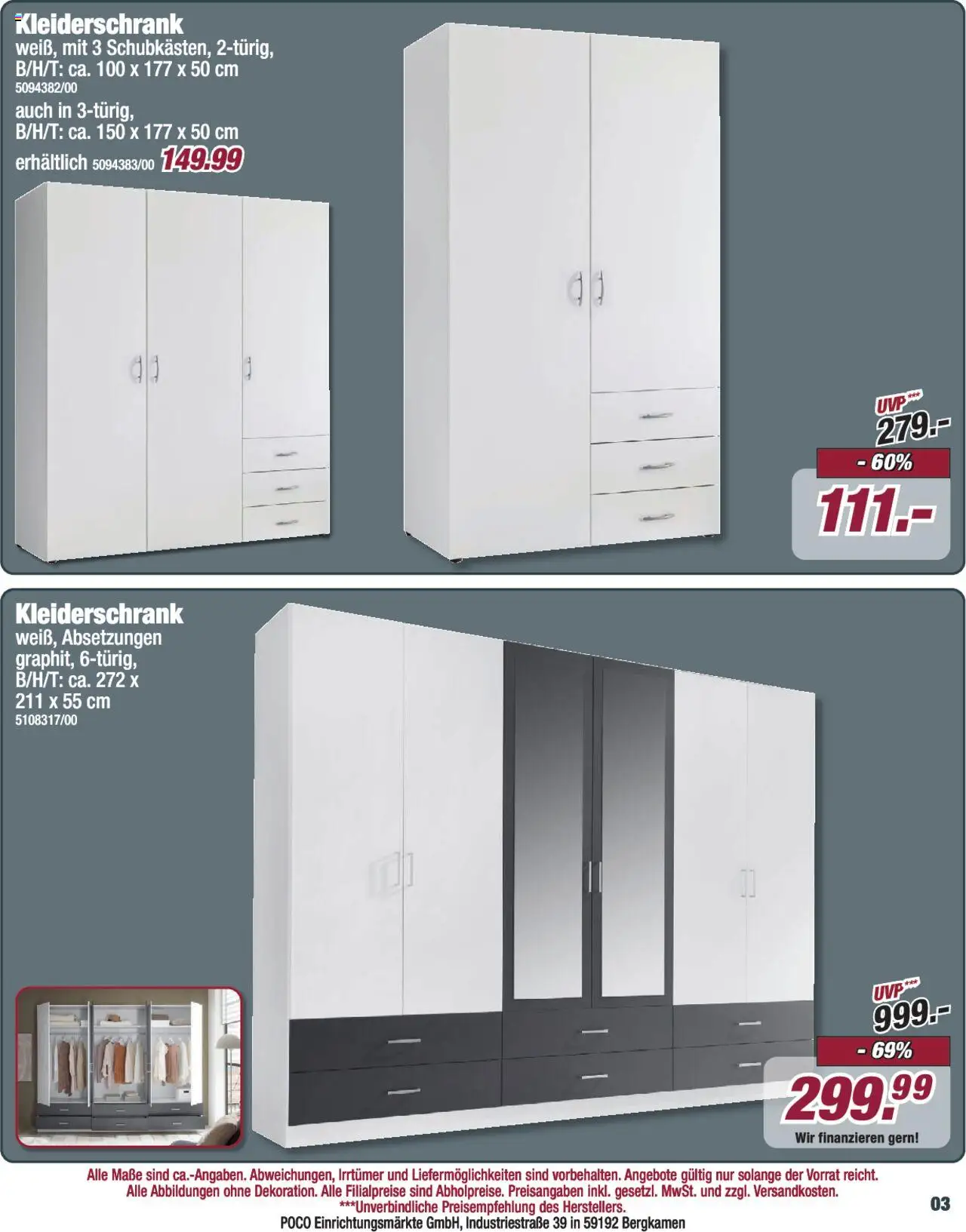 Poco Prospekt 	 - gültig ab dem 19.07.2025 | Seite: 3 | Produkte: Kleiderschrank