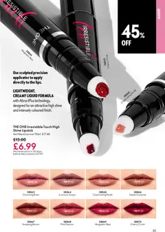 Preview of Oriflame - Offers valid from 06.05.2026 | Page: 85 | Products: Lipstick