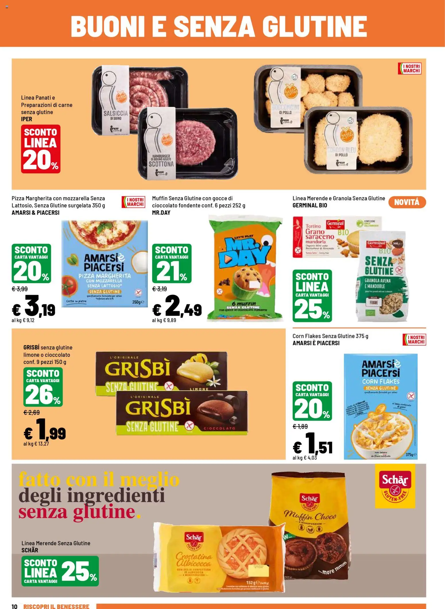 Volantino Iper del 16.04.2026 | Pagina: 10 | Prodotti: Cioccolato, Limone, Salsiccia, Mandorle