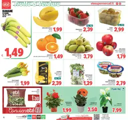 Anteprima del volantino Eté volantino valido a partire dal 07.04.2026 | Pagina: 6 | Prodotti: Misticanza, Banane, Patate, Zucchine