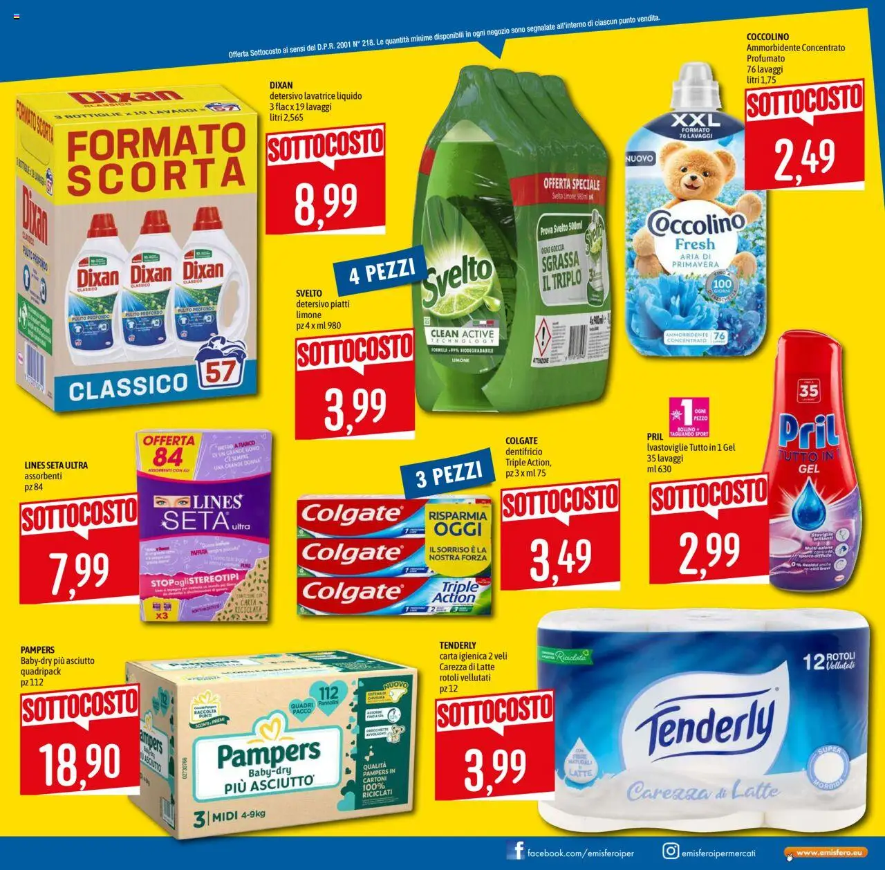 Volantino Emisfero del 09.10.2025 | Pagina: 5 | Prodotti: Dentifricio, Ammorbidente, Limone, Lavatrice