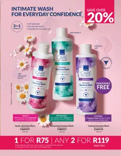 Avon specials catalogue – valid from 01.04.2026 | Page: 139 | Products: Intimate wash, Basket, Fragrance