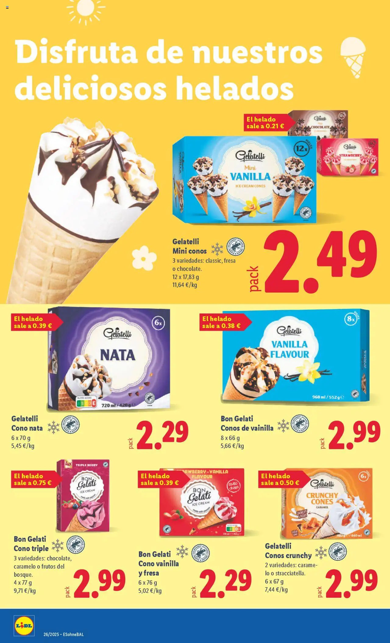 Lidl catálogo MAD │ válido desde el 23.06.2025 | Página: 18 | Productos: Chocolate, Helado