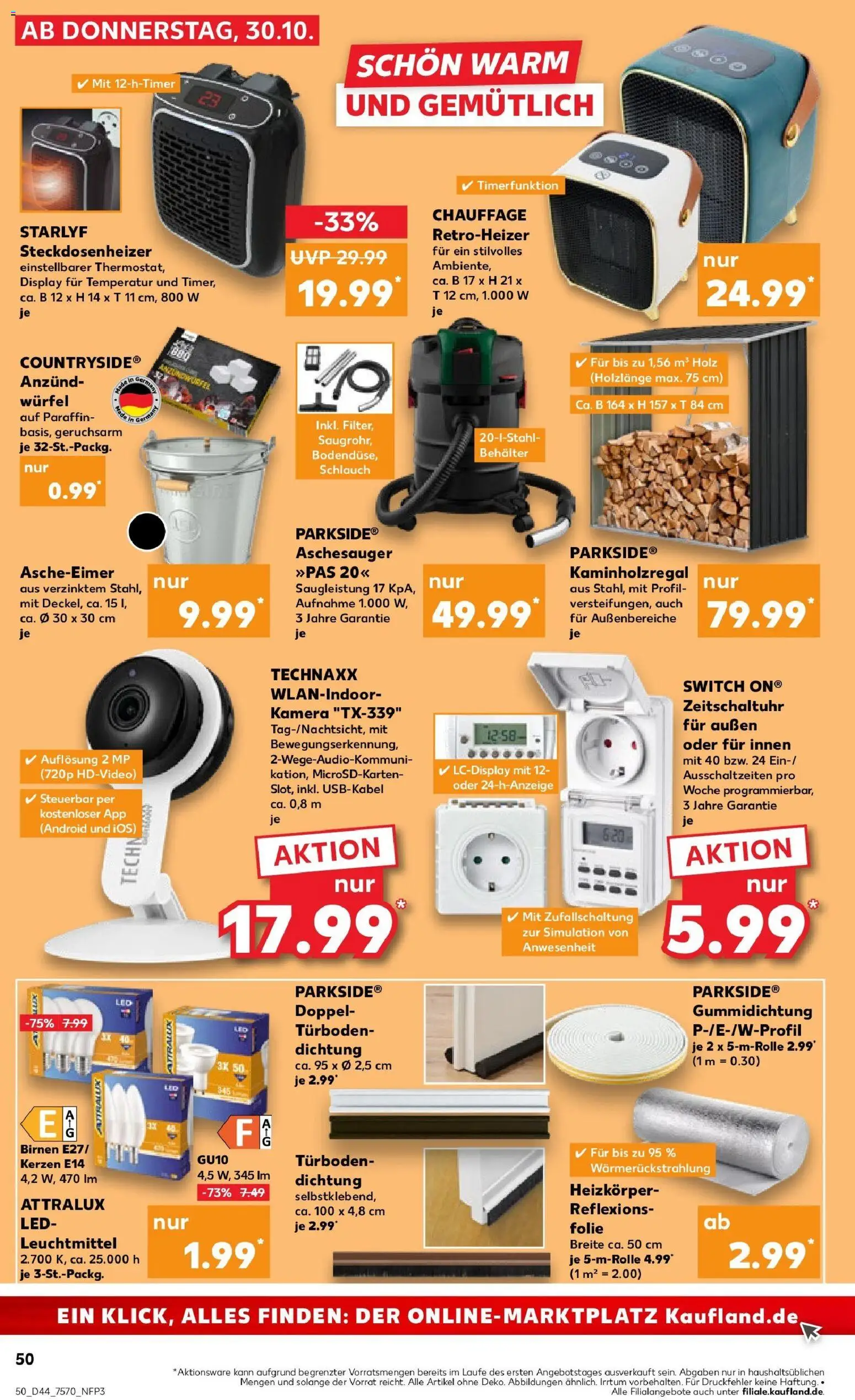 Kaufland prospekt Bergisch Gladbach	 – gültig ab 30.10.2025 | Seite: 50 | Produkte: Kamera, Heizkörper