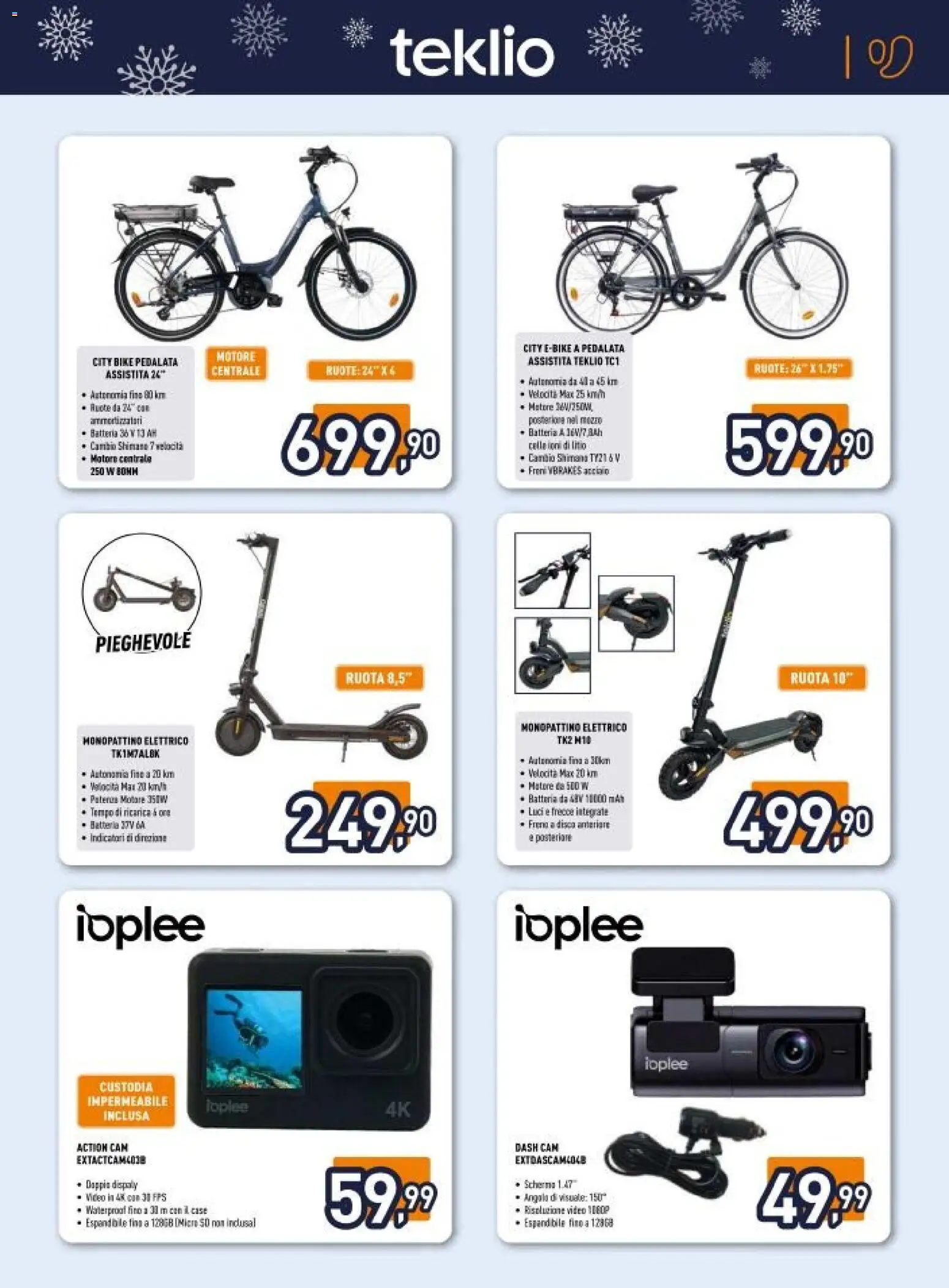 Volantino Unieuro del 06.12.2025 | Pagina: 13 | Prodotti: Monopattino, Video, Disco, Monopattino elettrico