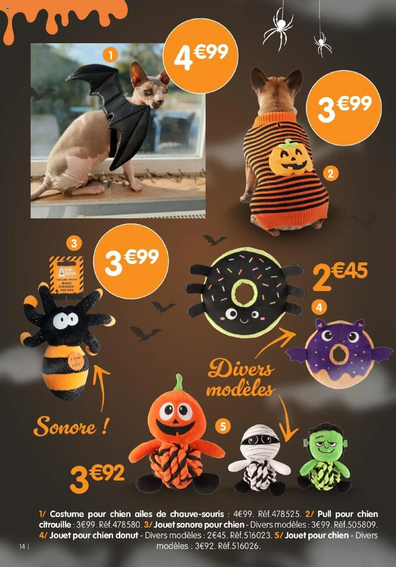  | Page: 14 | Produits: Donut, Citrouille, Pull, Costume