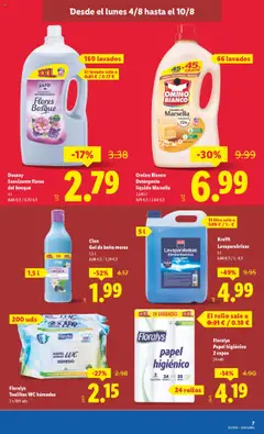 Lidl catálogo MAD │ válido desde el 04.08.2025 | Página: 7 | Productos: Jabón, Gel de baño, Detergente líquido, Baño