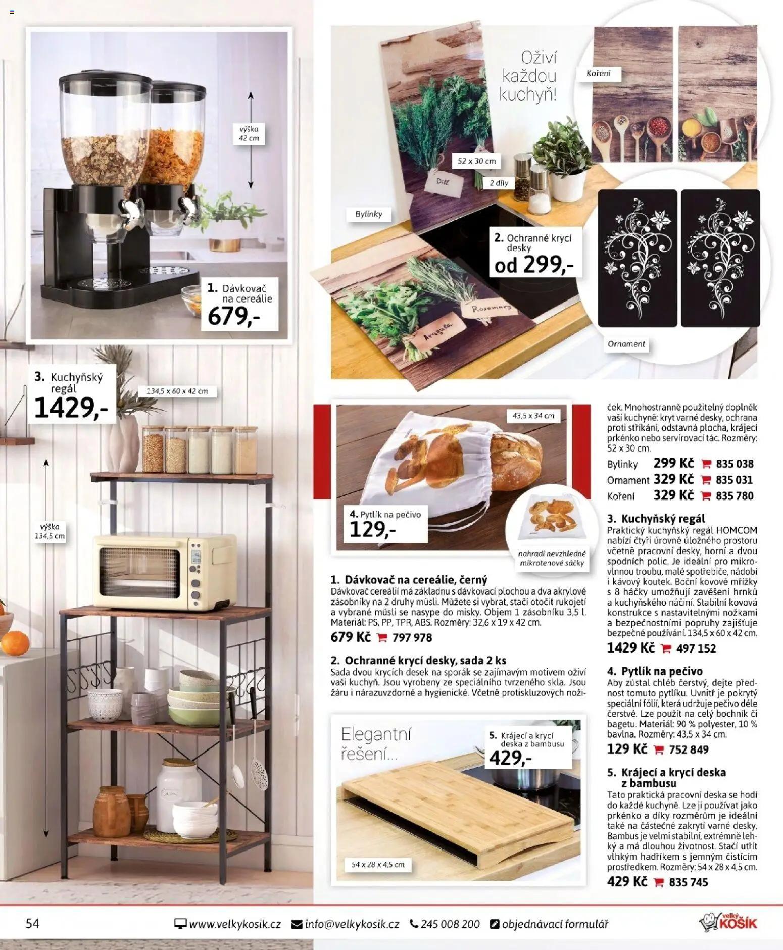 Velký Košík katalog únor 2026 od 01.02.2026 | Strana: 54 | Produkty: Nádobí, Sporák, Müsli, Kuchyně