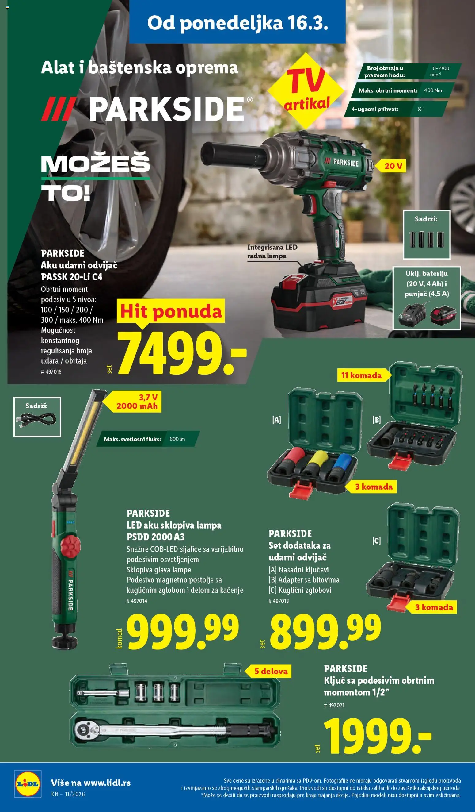 Lidl katalog - važi od 12.03.2026 | Strana: 72 | Proizvode: Parkside, Lampa, Adapter