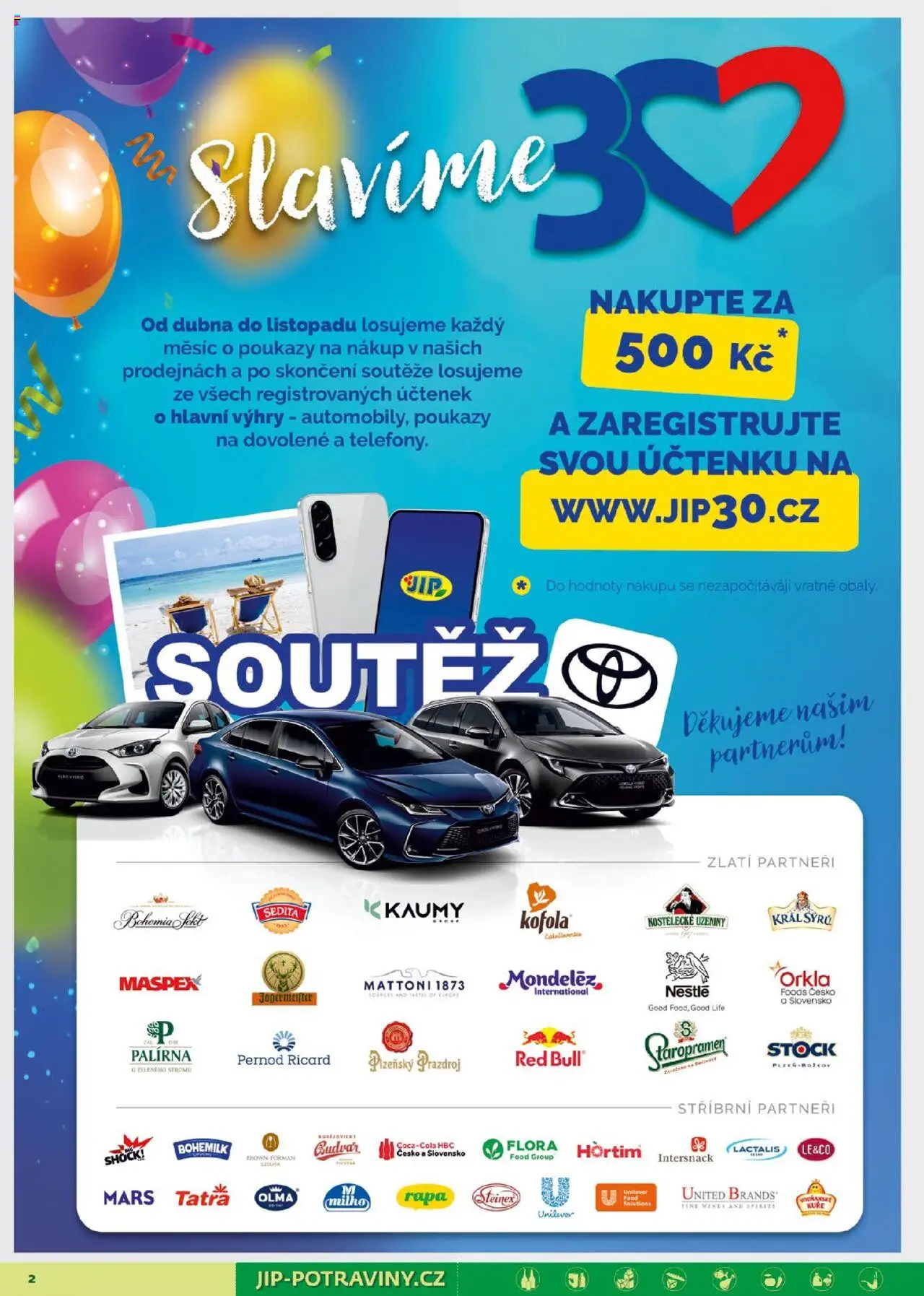 Jip leták od 22.10.2025 | Strana: 2 | Produkty: Budvar, Prazdroj, Sekt, Uzeniny