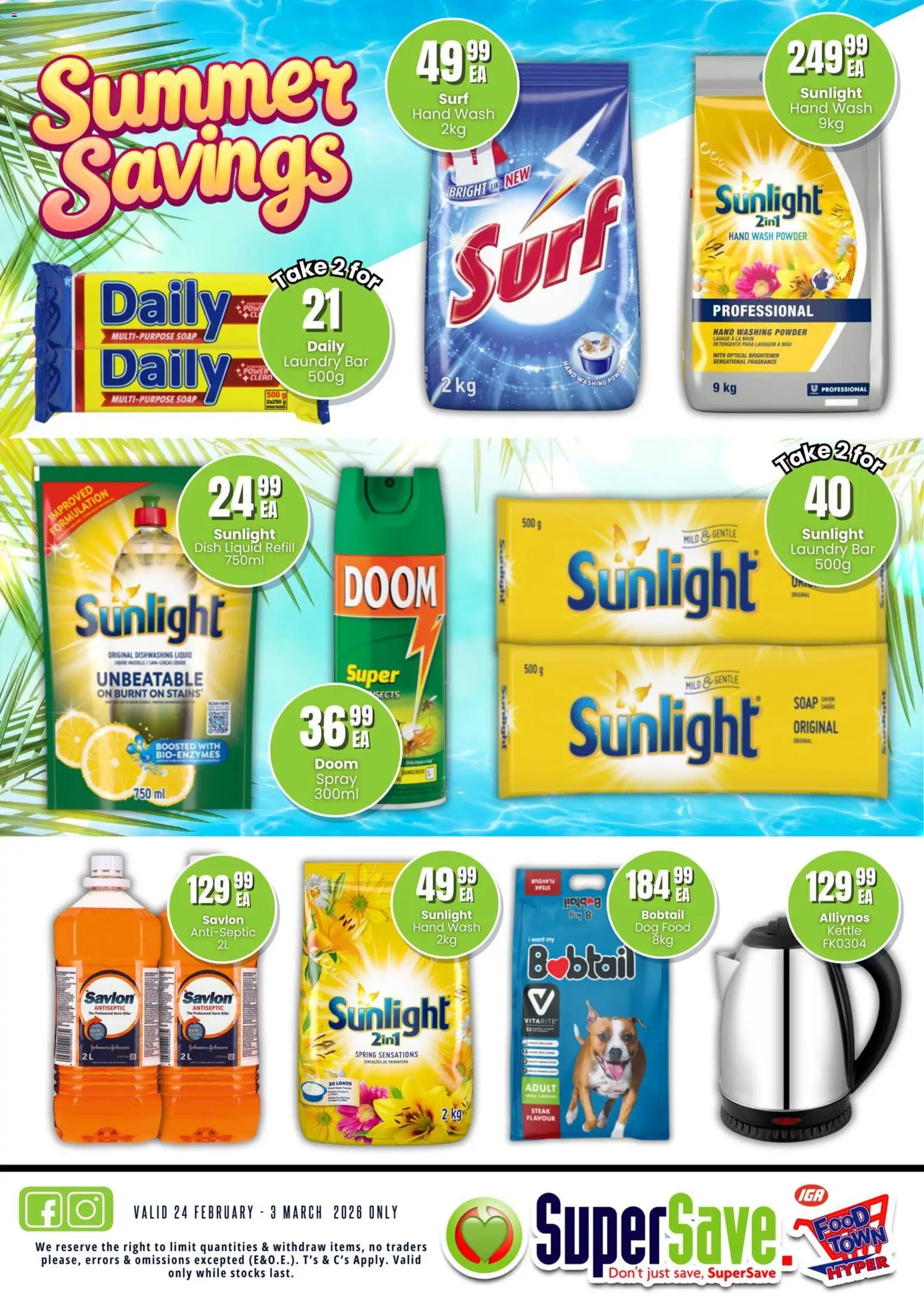New Super Save catalogue – valid from 24.02.2026 | Page: 23 | Products: Steak, Fragrance, Washing powder, Dog food