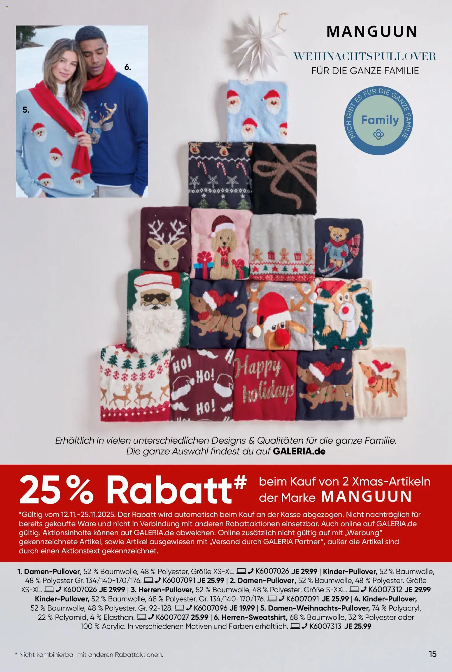 Galeria Karstadt Kaufhof Prospekt 	 – gültig ab 13.11.2025 | Seite: 15