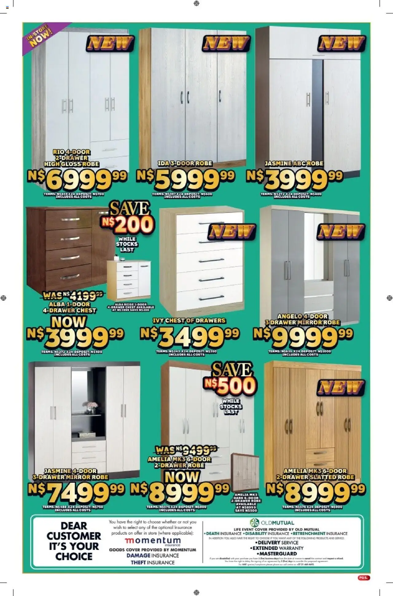 Lewis Stores - Namibia Brochure │ valid from 11.08.2025 | Page: 5 | Products: Gloss, Cover, Chest of drawers, Mirror