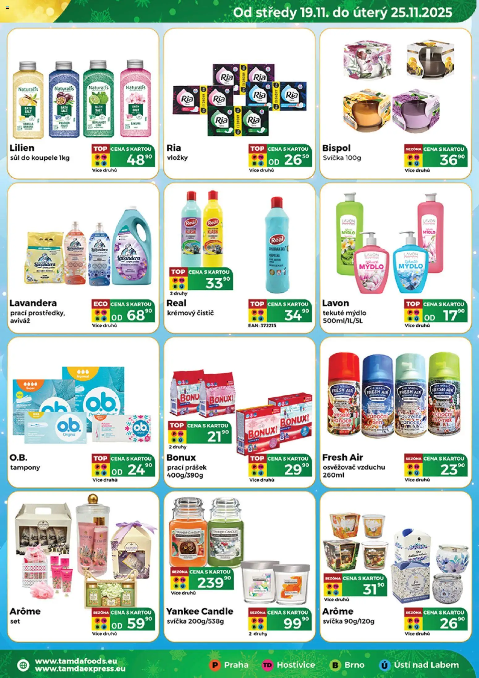 Tamda Foods leták od 26.11.2025 | Strana: 5 | Produkty: Mýdlo, Aviváž, Vložky, Osvěžovač vzduchu