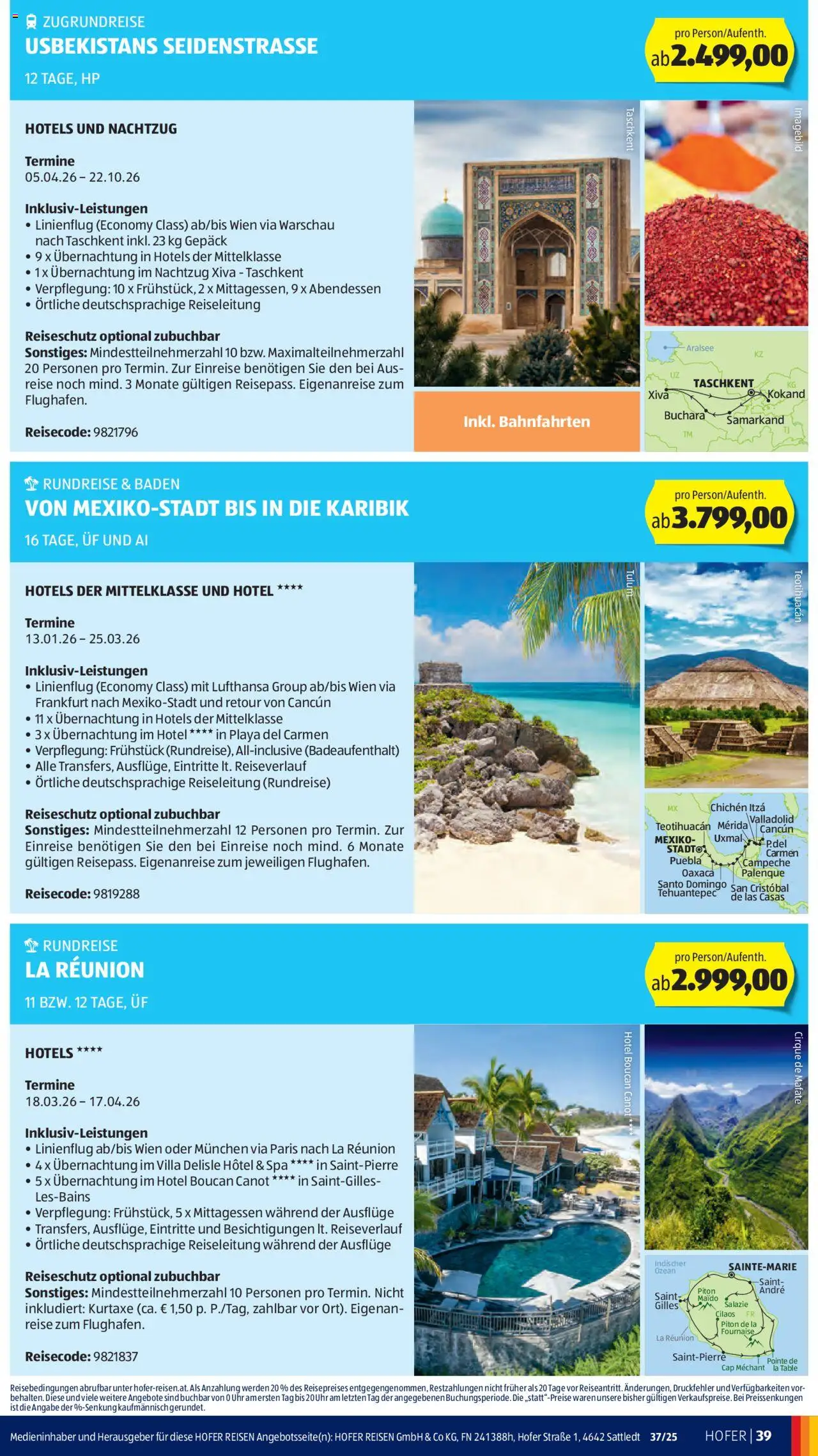 Hofer Reisen Flugblatt gültig ab 05.09.2025 | Seite: 43 | Produkte: Uhr