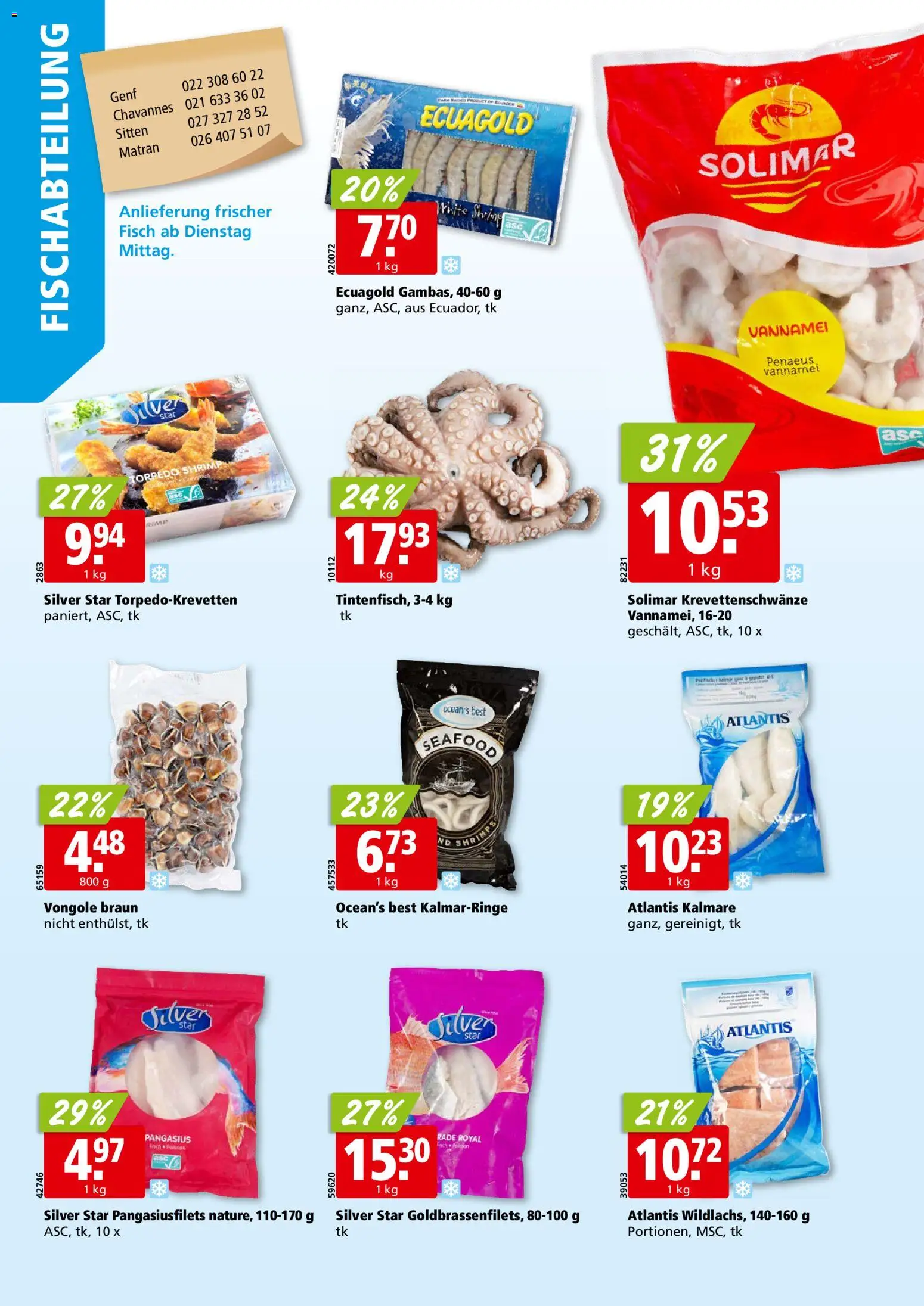 Aligro Aktionen Chavannes, Matran, Genf, Sitten – gültig ab 16.02.2026 | Seite: 4 | Produkte: Fisch