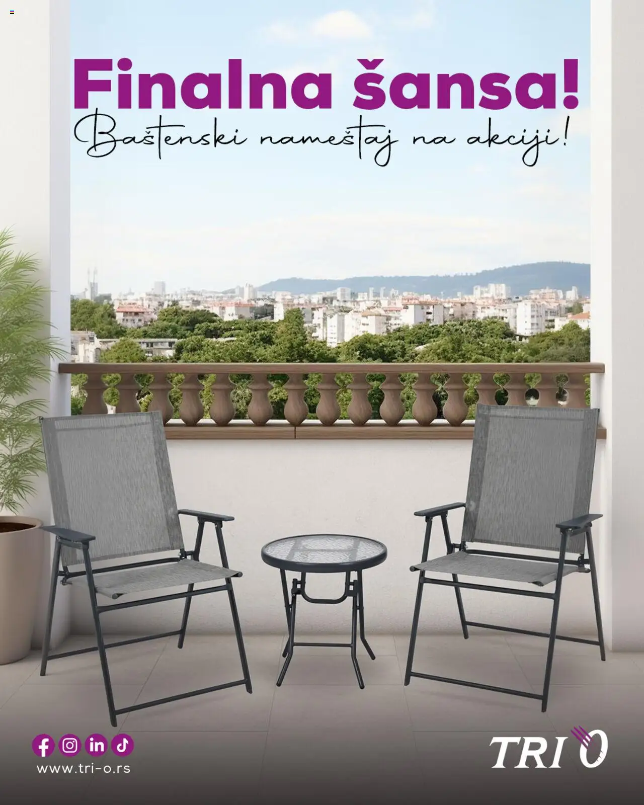Tri O katalog - važi od 14.09.2025 | Strana: 1 | Proizvode: Baštenski nameštaj