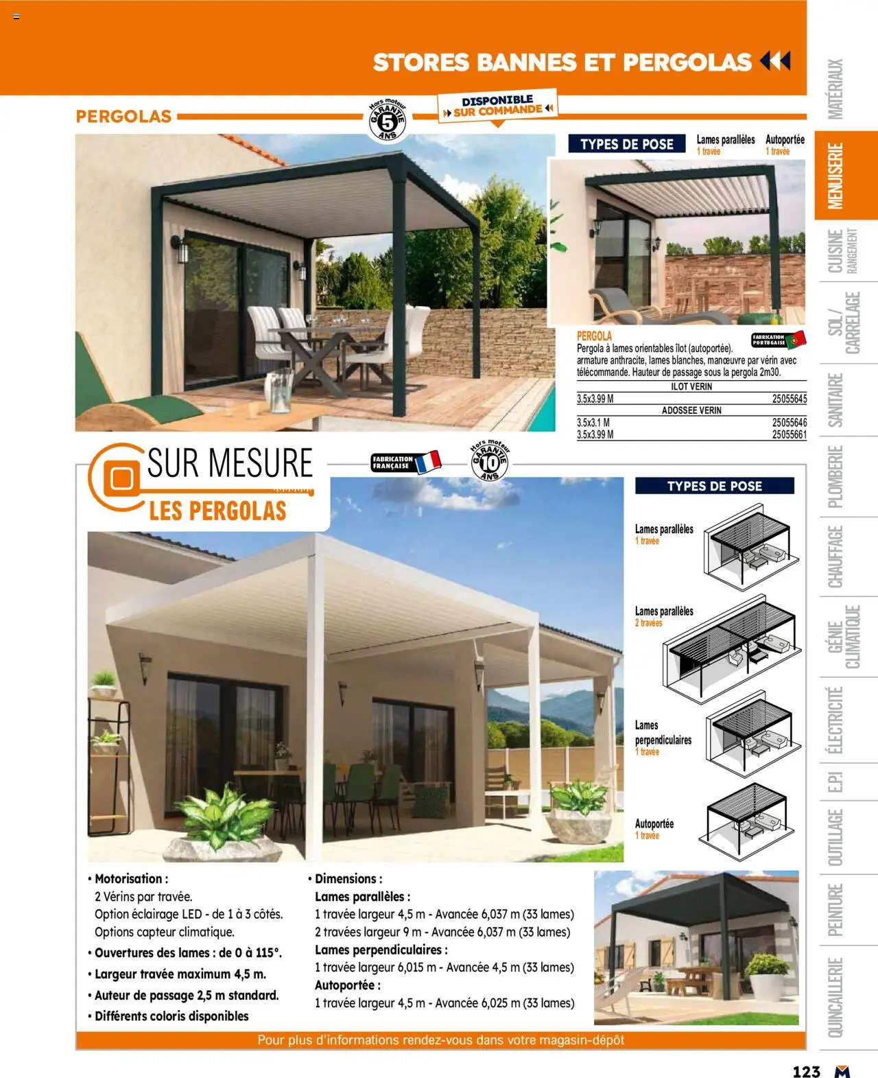  | Page: 123 | Produits: Pergola