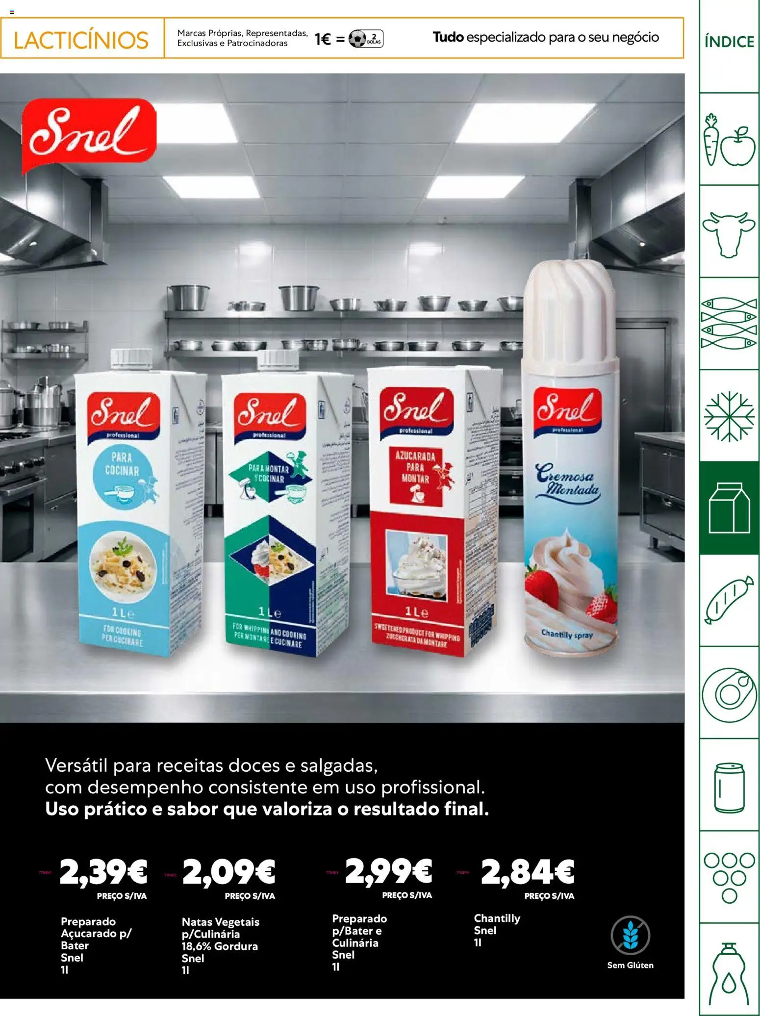 Recheio Horeca │ válido de 14.04.2026 | Página: 13 | Produtos: Chantilly, Doces, Natas