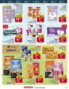 KITTY HRANA ZA MAČKE, odabrane vrste, 2kg - Pregled kataloga iz trgovine Konzum, vrijedi od 27.12.2025 | Stranica: 33