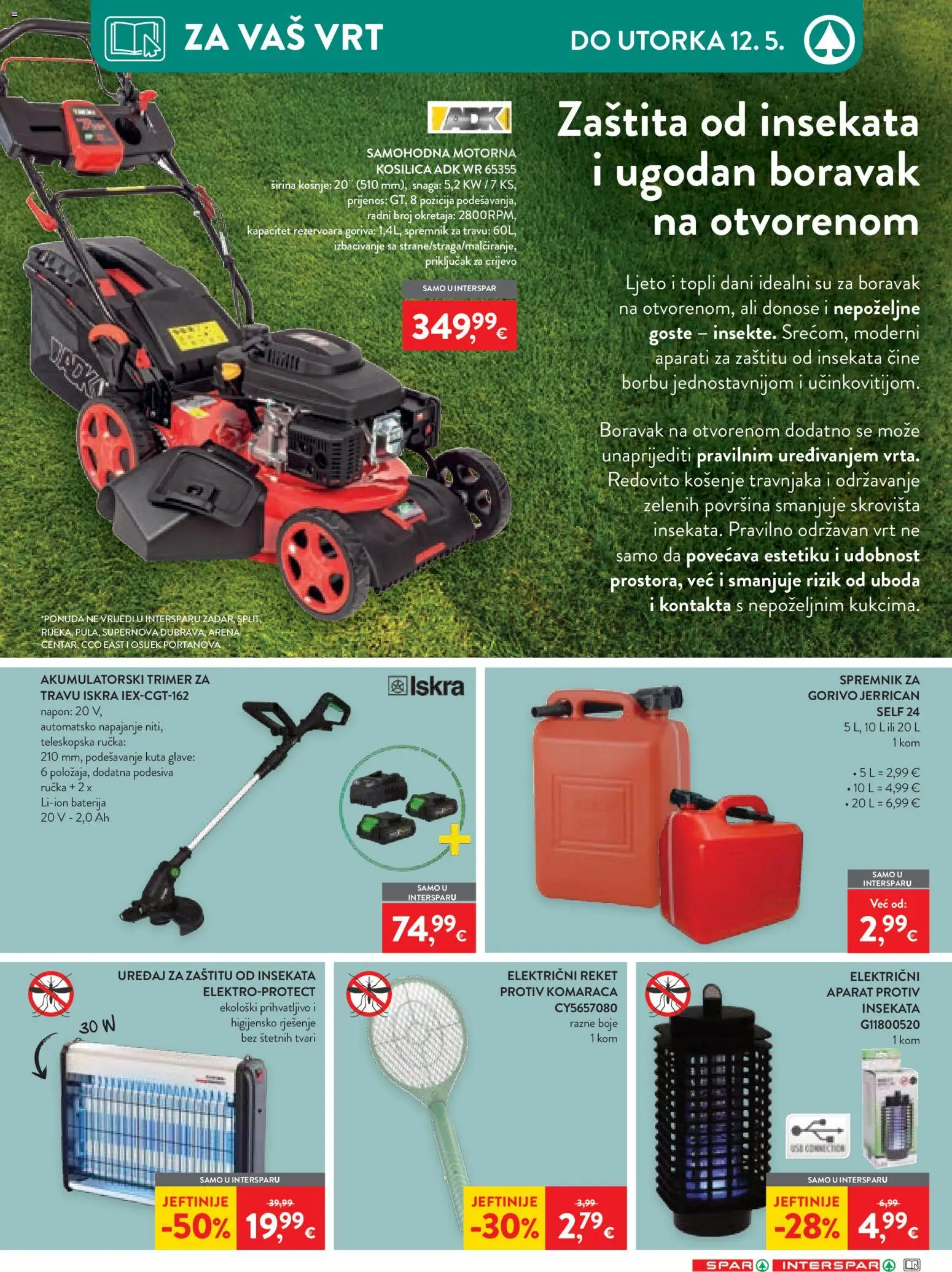 Spar katalog | vrijedi od 27.04.2026 | Stranica: 34 | Proizvodi: Kosilica, Baterija, Trimer