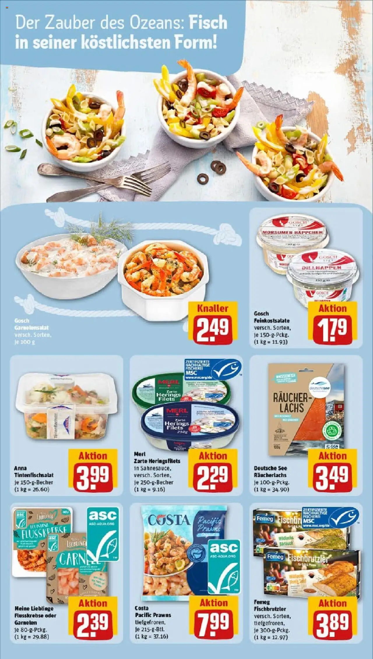 Rewe prospekt Wolfenbüttel	 – gültig ab 06.10.2025 | Seite: 13 | Produkte: Garnelen, Fisch, Lachs, Räucherlachs