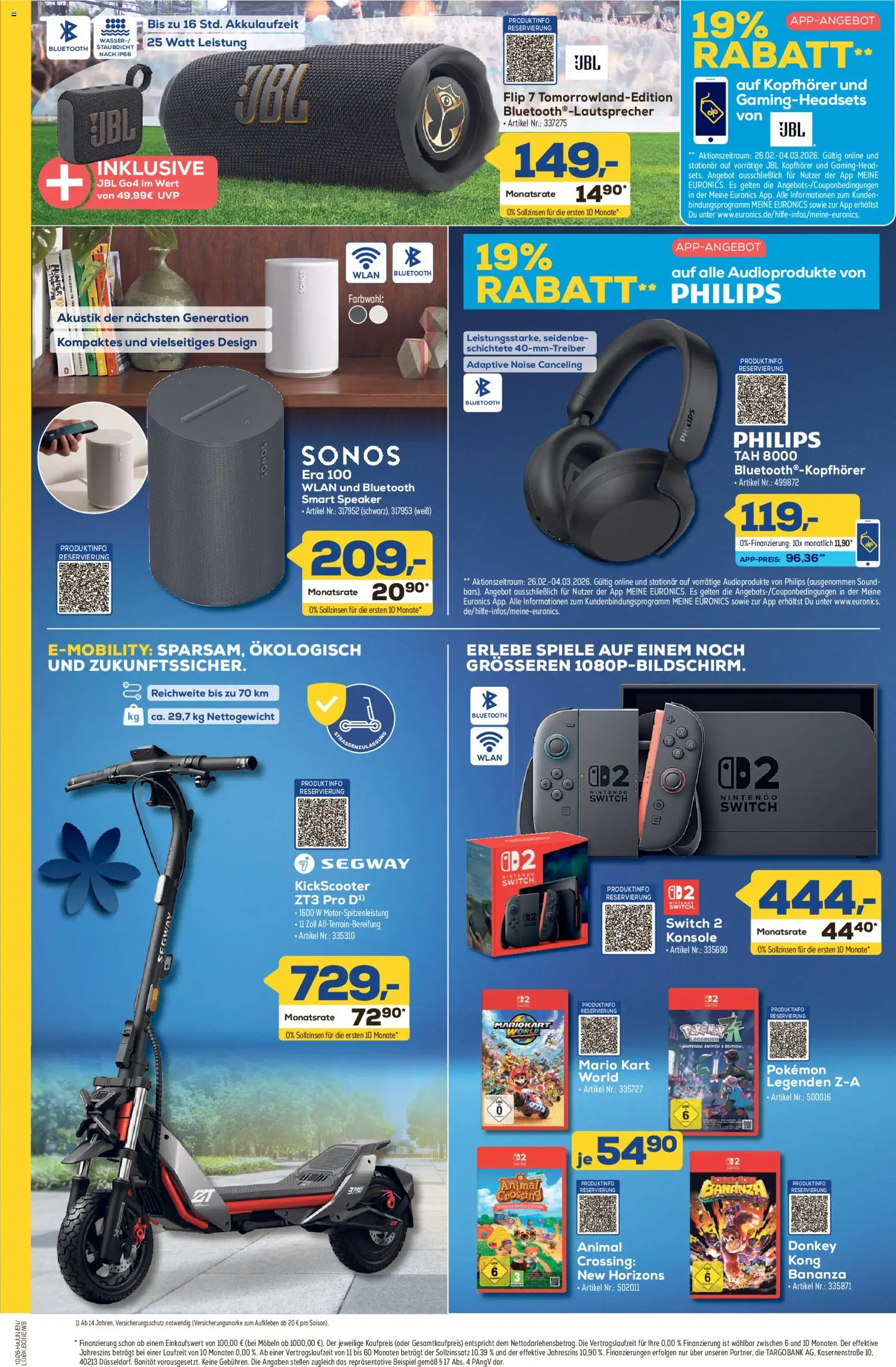 Euronics Technik in voller Blüte! – gültig ab 26.02.2026 | Seite: 8 | Produkte: Philips, Kopfhörer