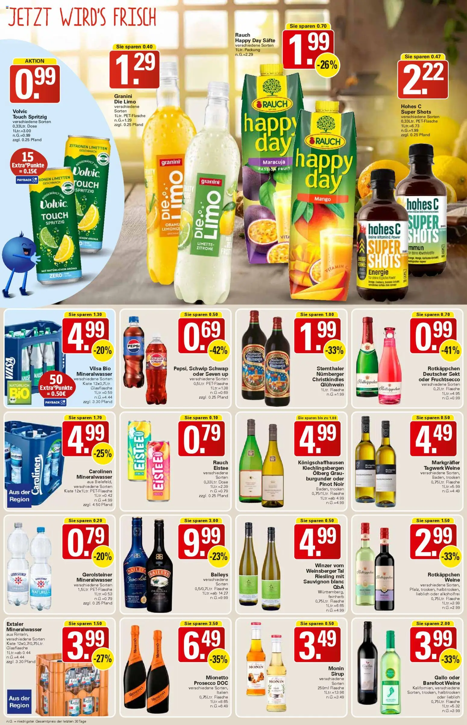 WEZ Prospekt – gültig ab 27.10.2025 | Seite: 12 | Produkte: Schwip schwap, Granini, Rotkäppchen, Volvic