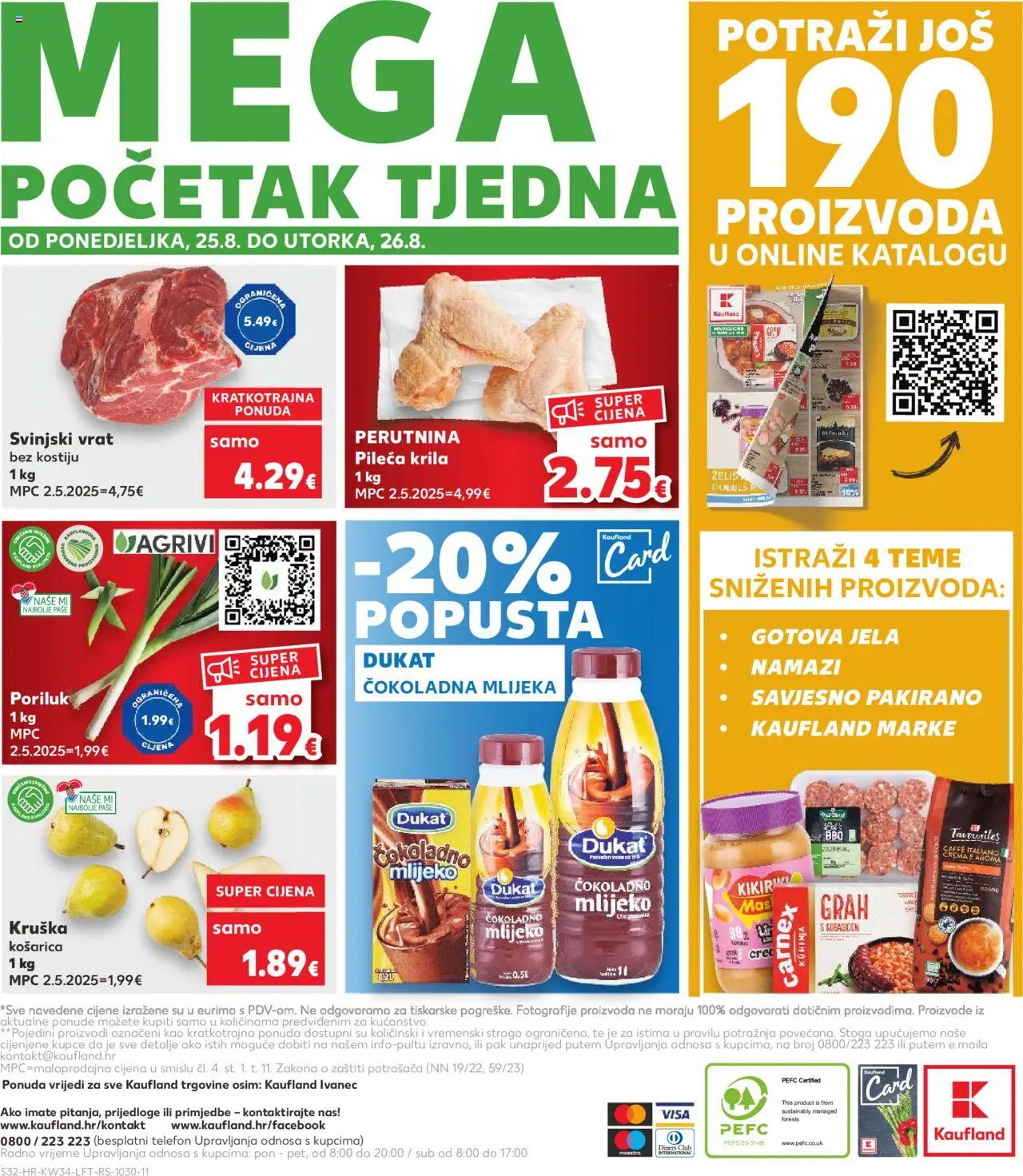 Kaufland katalog | vrijedi od 20.08.2025 | Stranica: 32 | Proizvodi: Svinjski vrat, Poriluk, Telefon, Kuhinja