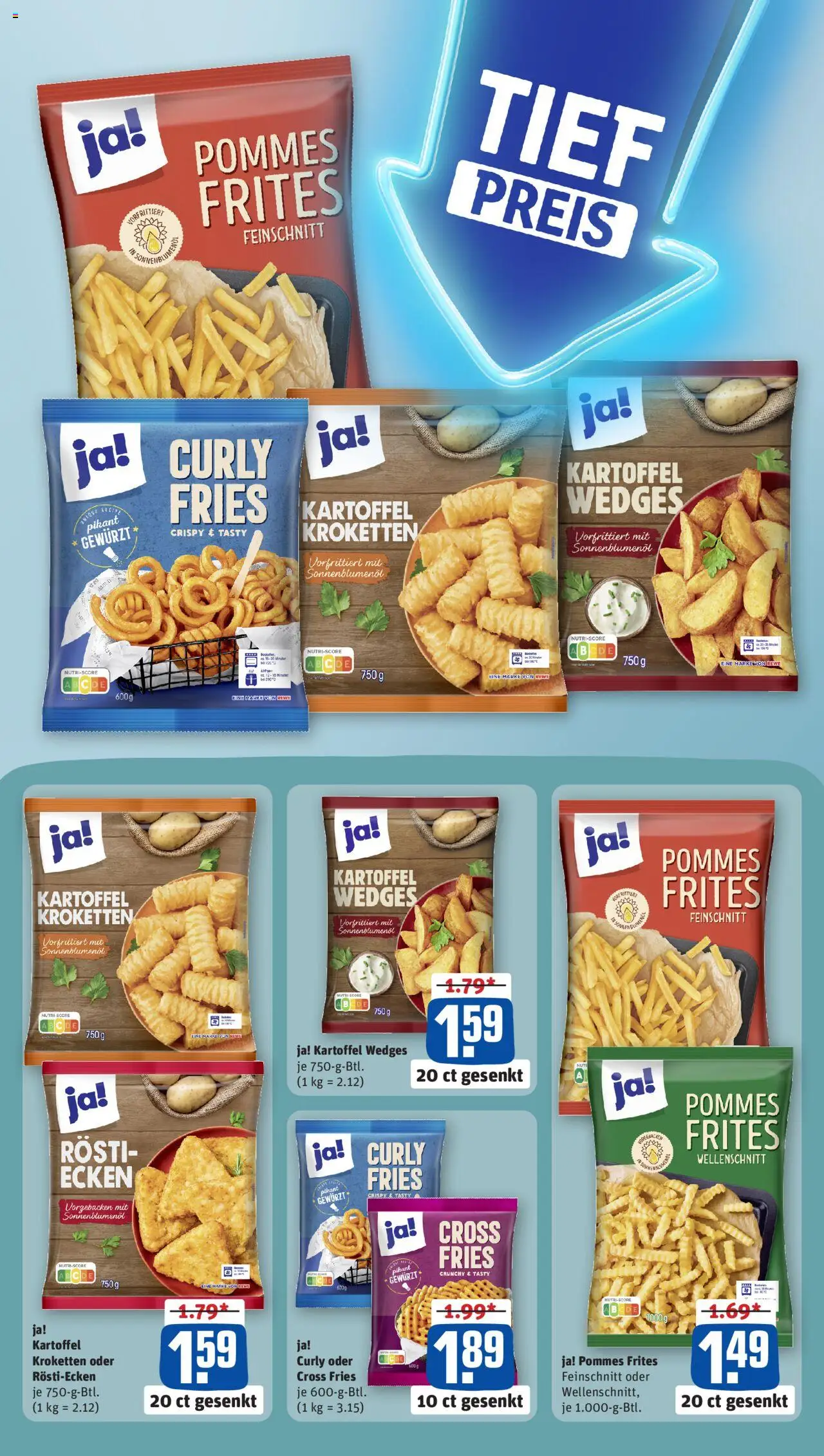Rewe Prospekt 	 – gültig ab 06.10.2025 | Seite: 3 | Produkte: Sonnenblumenol, Pommes, Pommes frites