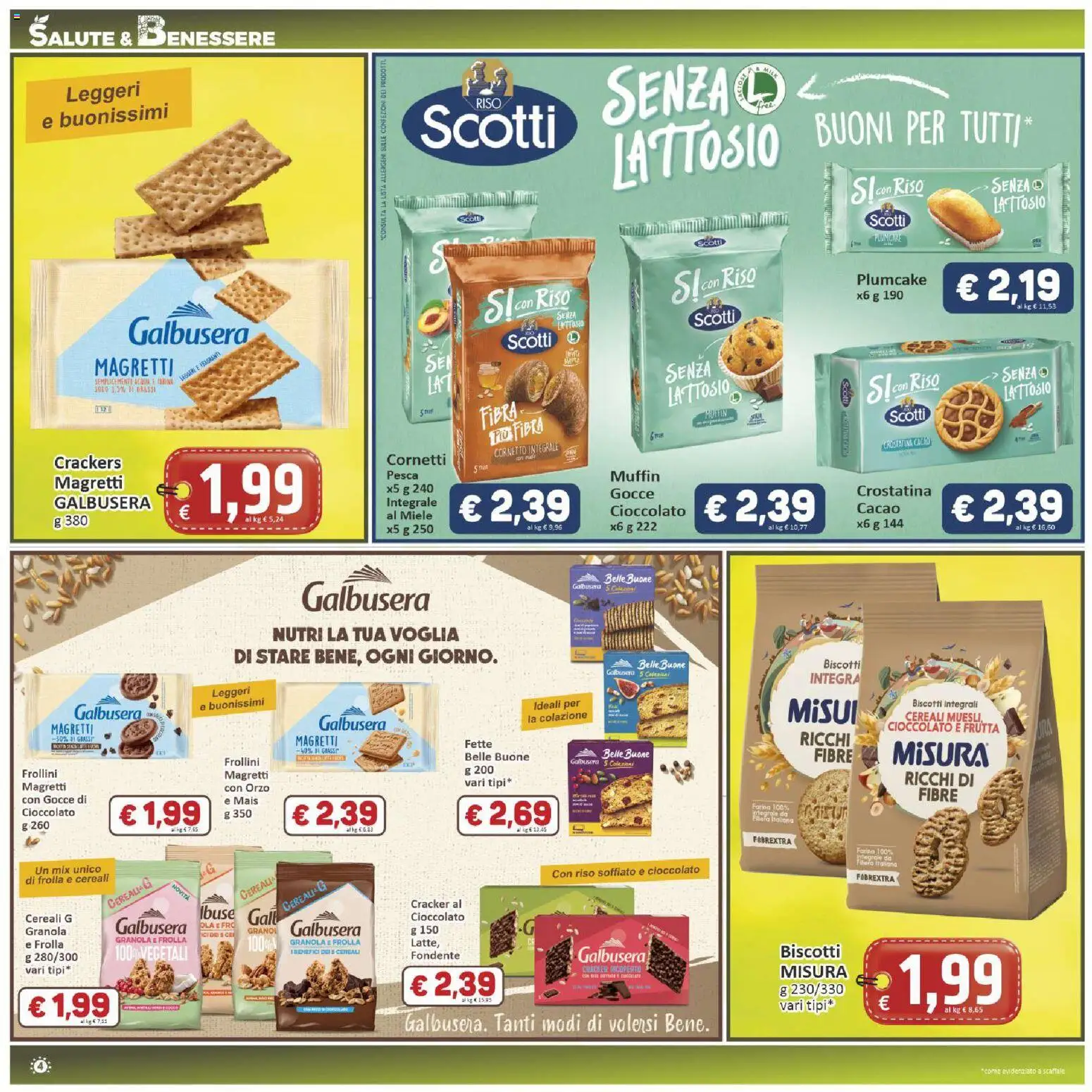 Volantino Paghi Poco del 16.04.2026 | Pagina: 4 | Prodotti: Cereali, Crostatine, Muffin, Frollini