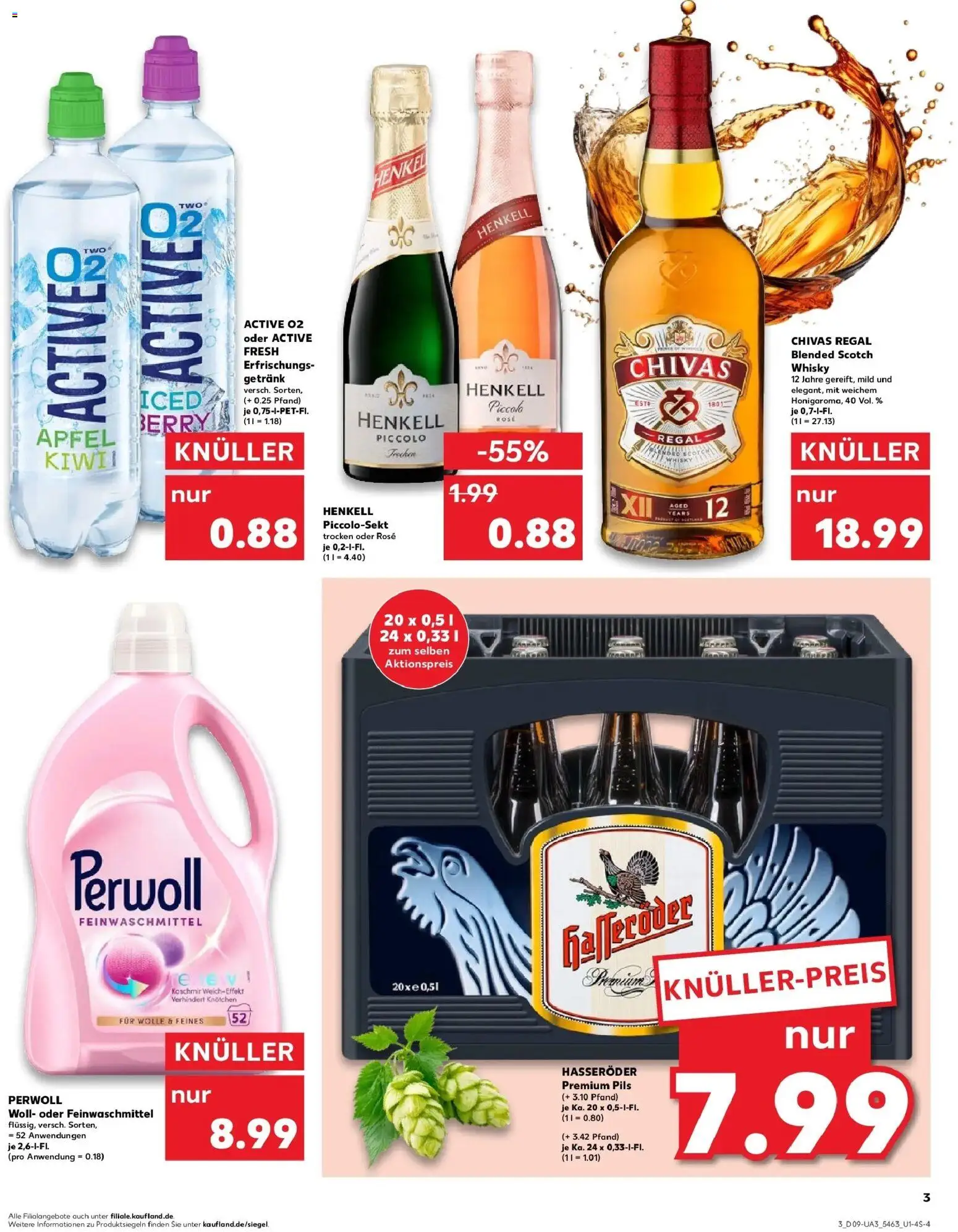 Kaufland prospekt Schwentinental	 – gültig ab 26.02.2026 | Seite: 3 | Produkte: Whisky, Regal, Perwoll, Hasseröder