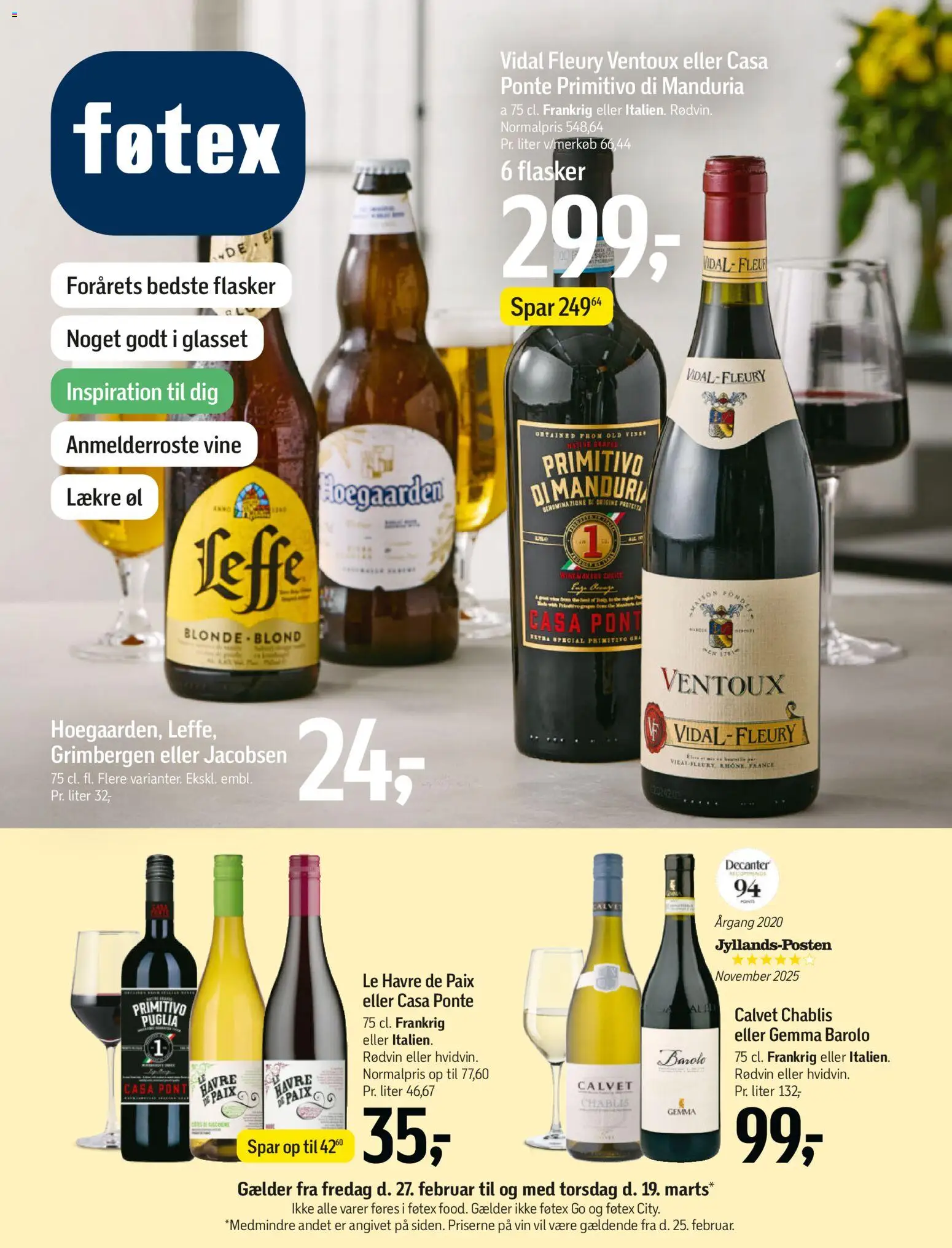 Føtex tilbudsavis – gyldig fra 27.02.2026 | Side: 39 | Produkter: Vin, Øl