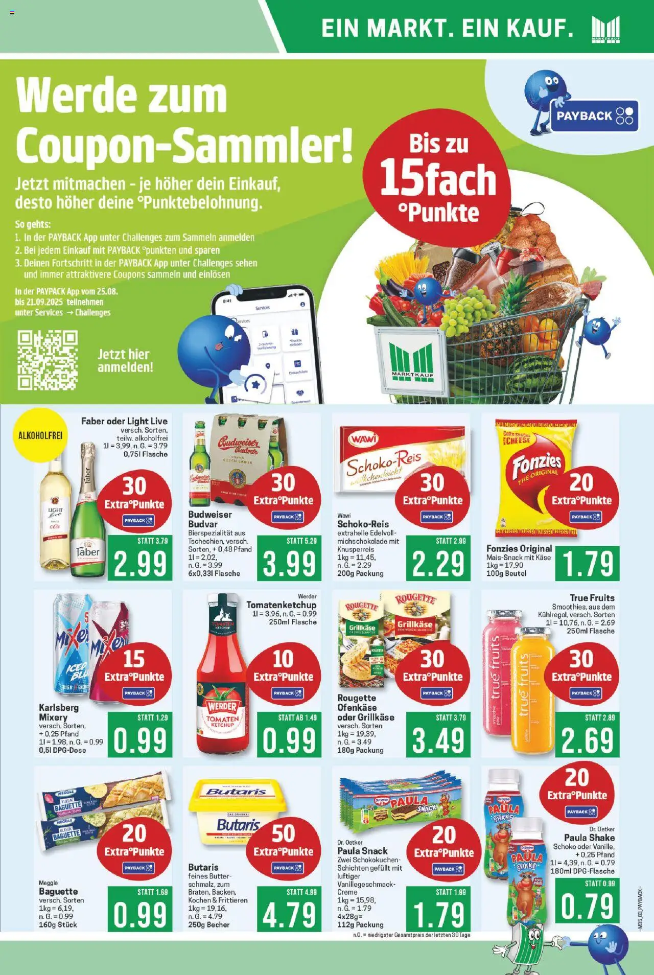 Marktkauf Prospekt 	 - gültig ab dem 25.08.2025 | Seite: 3 | Produkte: Butter, Baguette, Tomaten, Ketchup