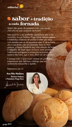 Pré-visualização Padaria Pingo Doce, Seleção de bolos e salgados de pastelaria tradicional portuguesa e inovações exclusivas. válido de 20.05.2025 | Página: 2 | Produtos: Agua, Padaria, Pão
