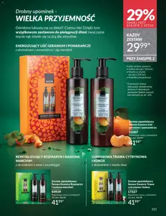 Pogląd oferty "Avon Katalog 12 2025" - ważna od 01.12.2025 | Strona: 221 | Produkty: Mydło w płynie, Nasiona, Mydło, Lotion