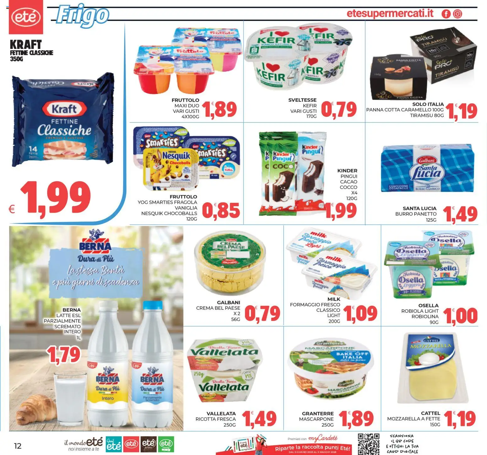 Volantino Eté del 11.03.2026 | Pagina: 12 | Prodotti: Panna, Formaggio, Cocco, Mascarpone