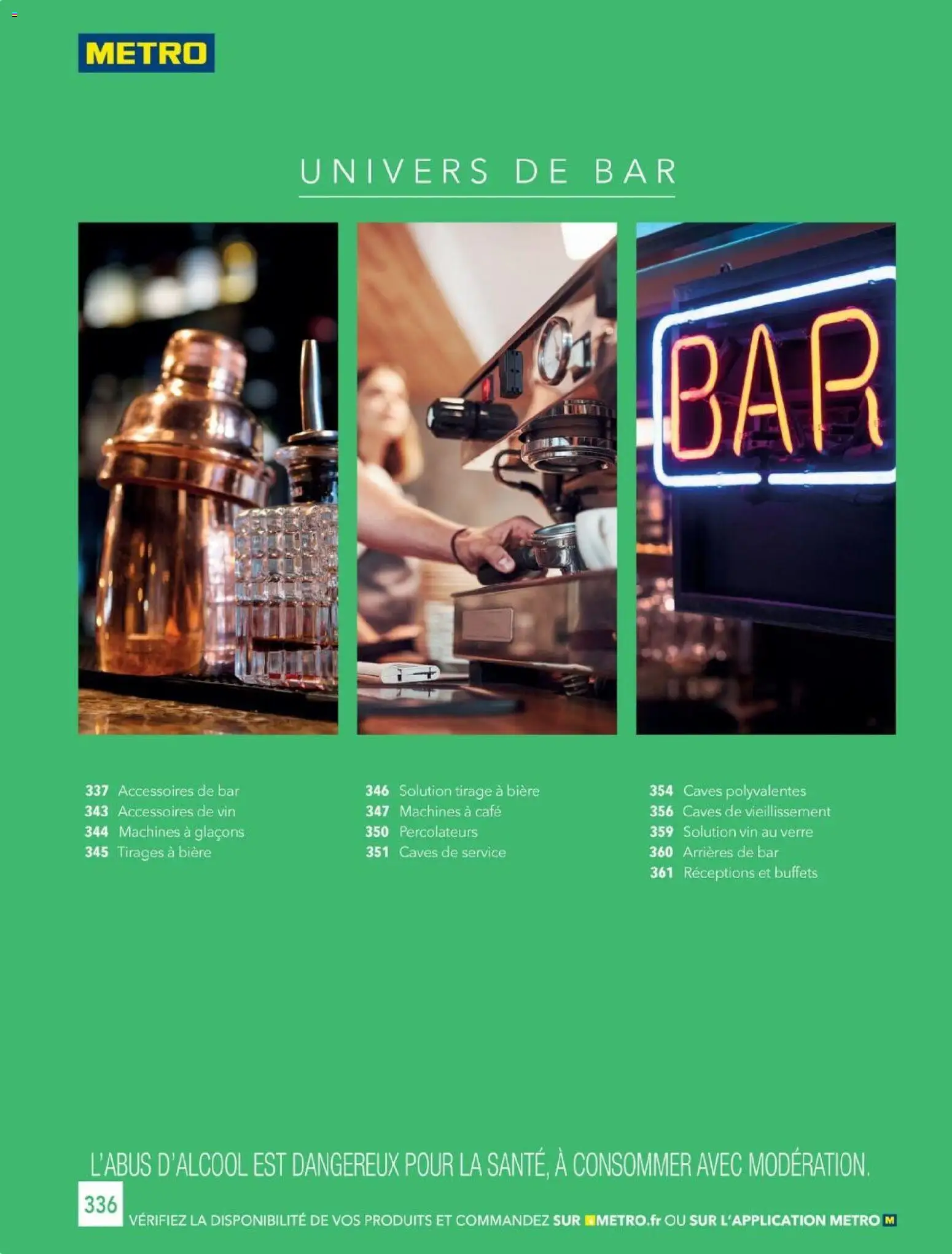 {H1} | Page: 336 | Produits: Café, Vin, Bière